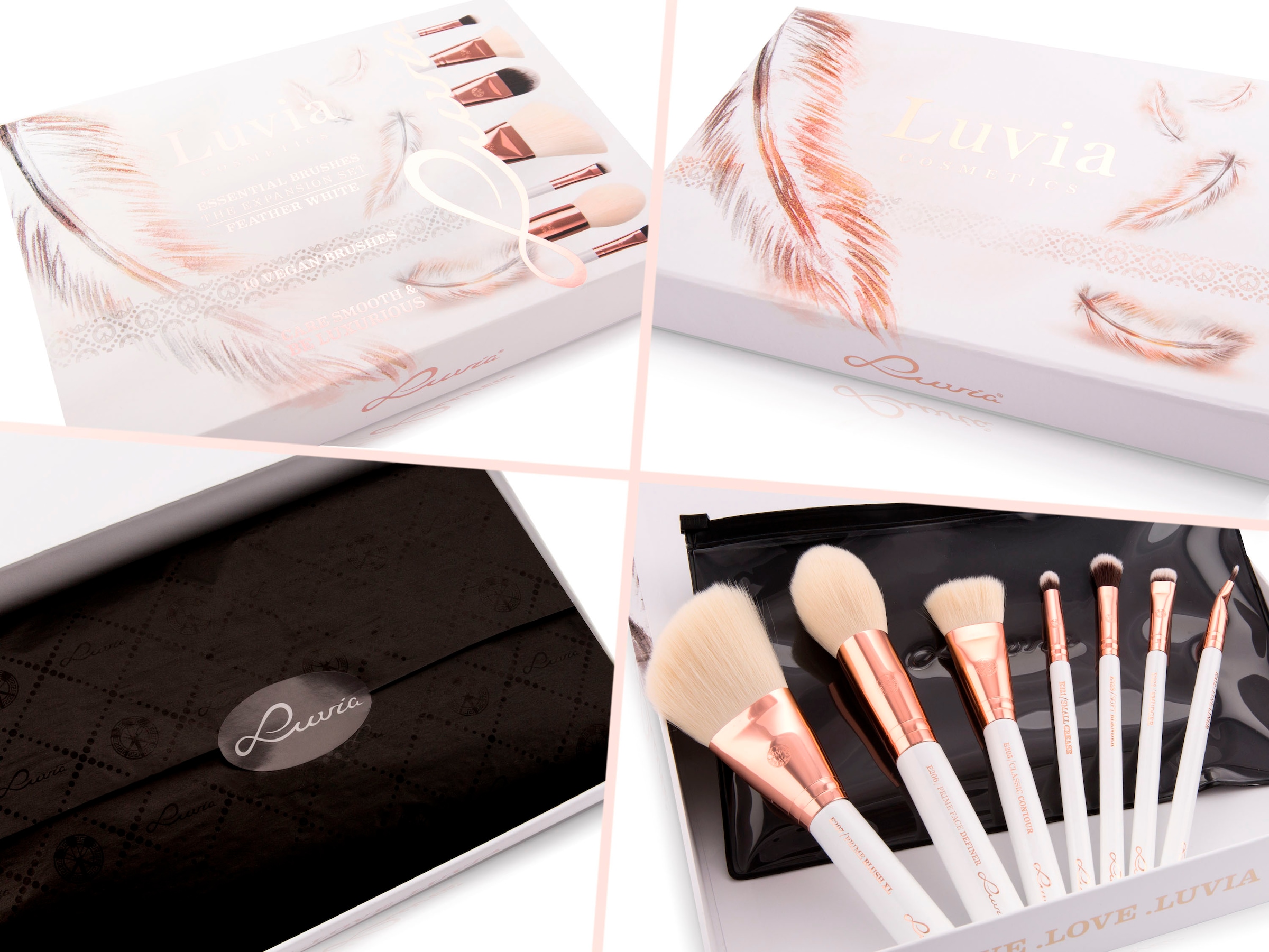 Luvia Cosmetics Kosmetikpinsel-Set »Expansion Set - Black Diamond«, (10  tlg.) kaufen | BAUR | Make-Up-Pinsel