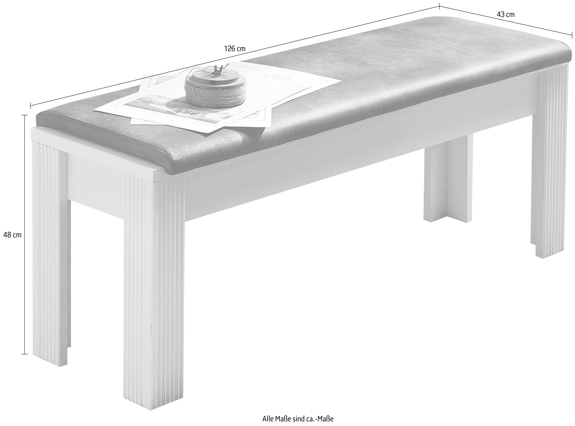 Innostyle Sitzbank »Jasmin«, Breite 126 cm