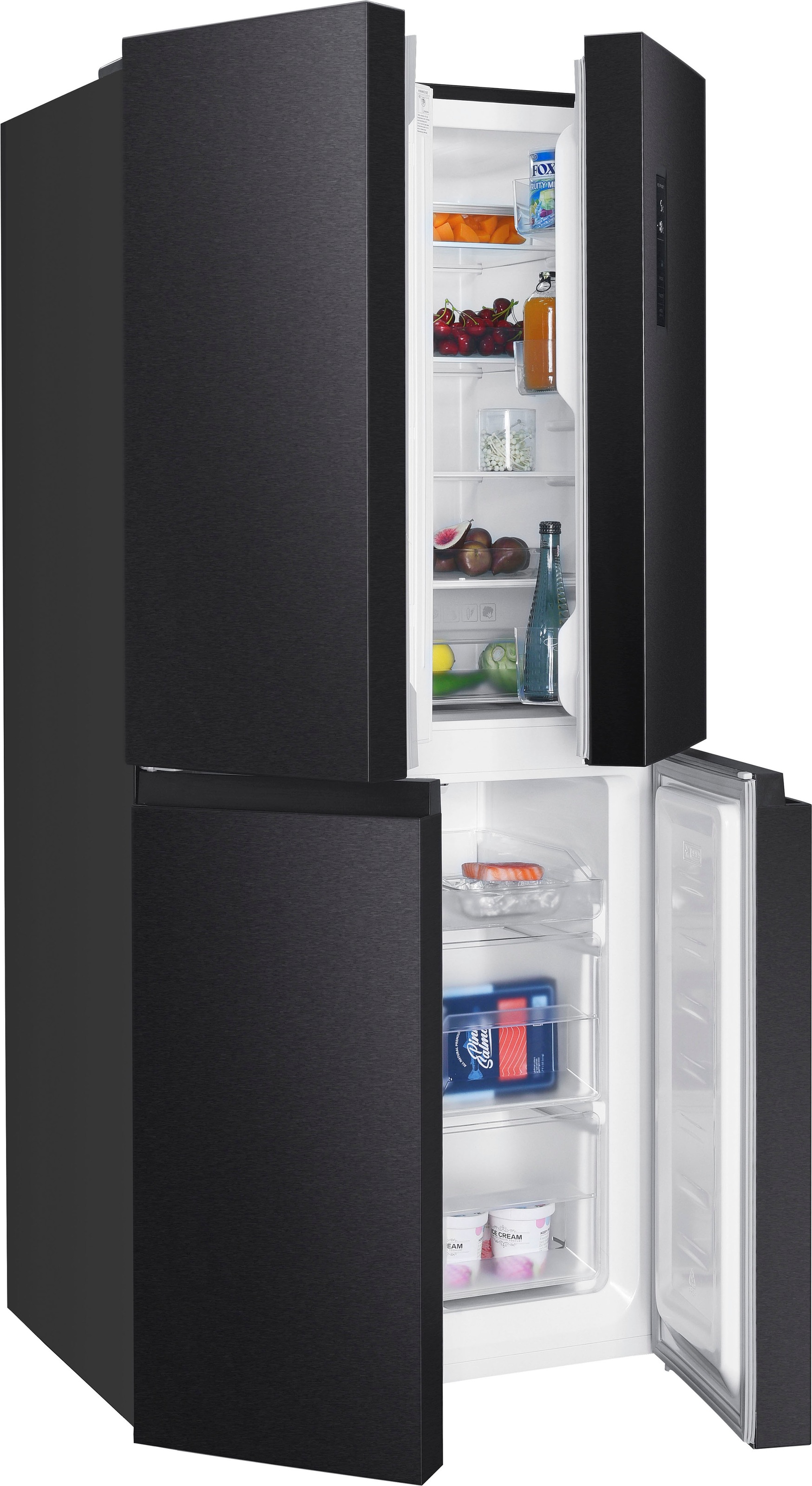 Hanseatic Multi Door "HCDC18080CBI" 180 cm hoch 79 cm breit NoFrost, Displa günstig online kaufen
