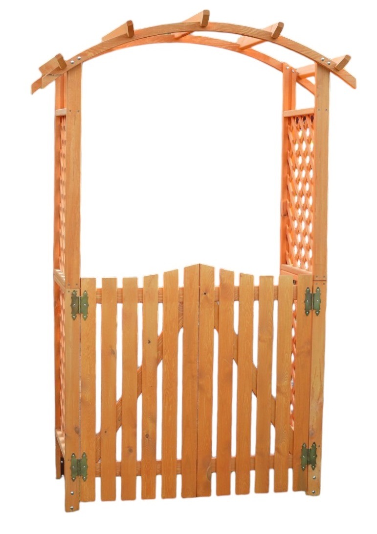 promadino Rosenbogen "Pergola Diana", BxTxH: 132x70x206 cm, mit Türen