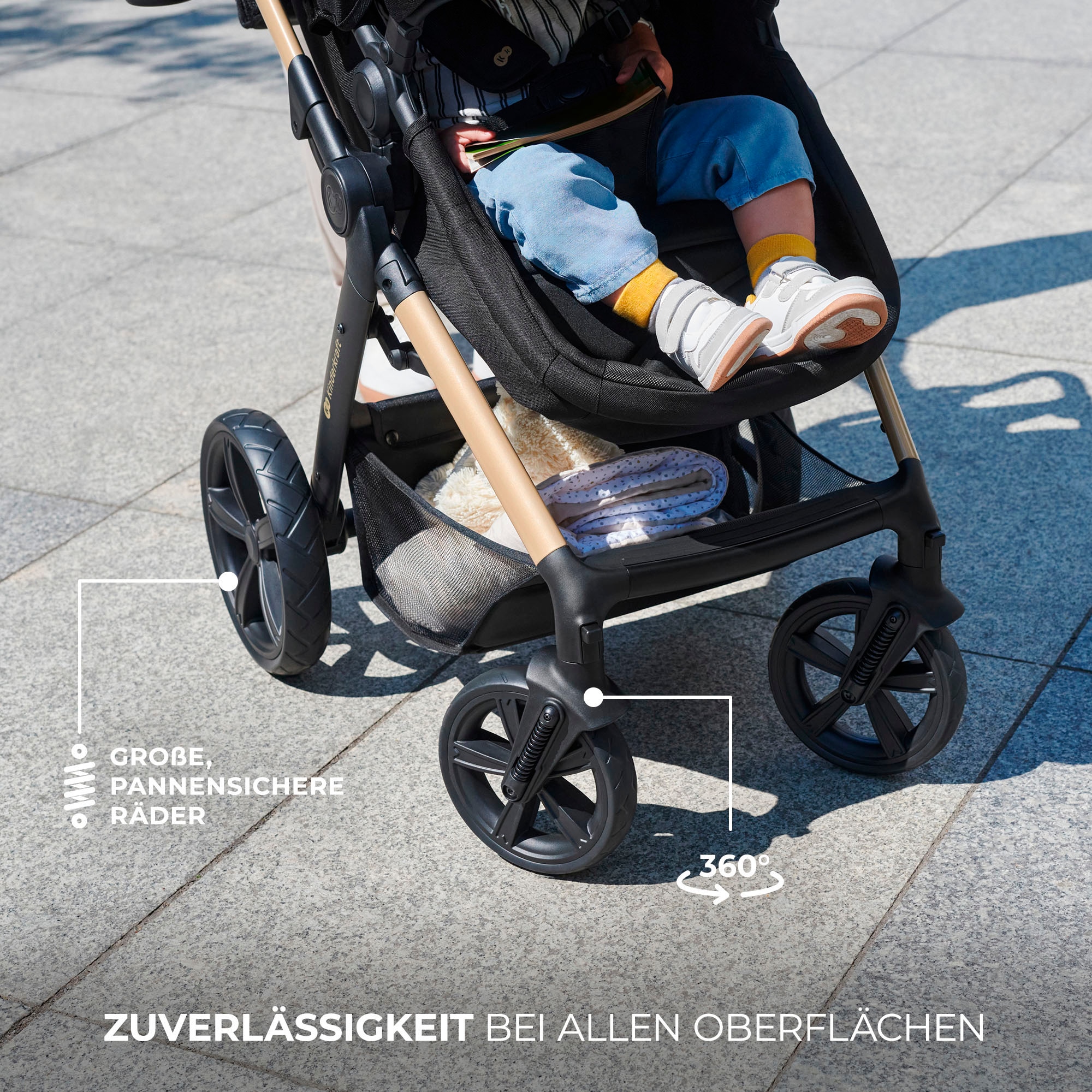 Kinderkraft Kombi-Kinderwagen »MOOV 2 3IN1«, 27 kg, mit EVA-Rädern