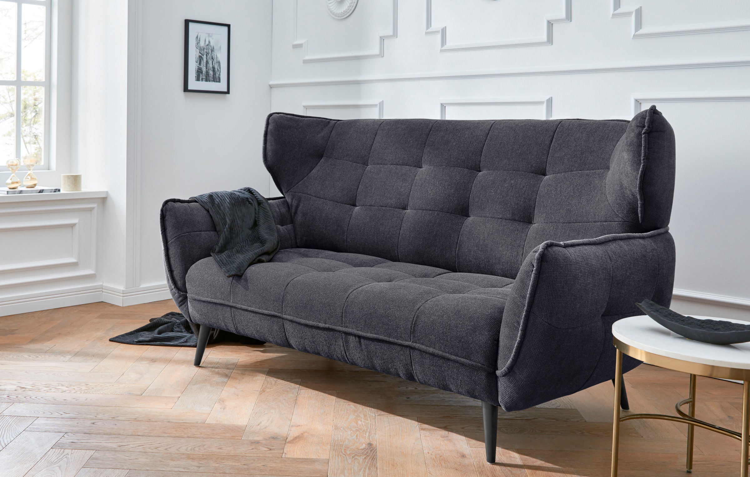 Leonique 2-Sitzer "Ariana", Big-Sofa bzw. stylischer Hochlehner günstig online kaufen