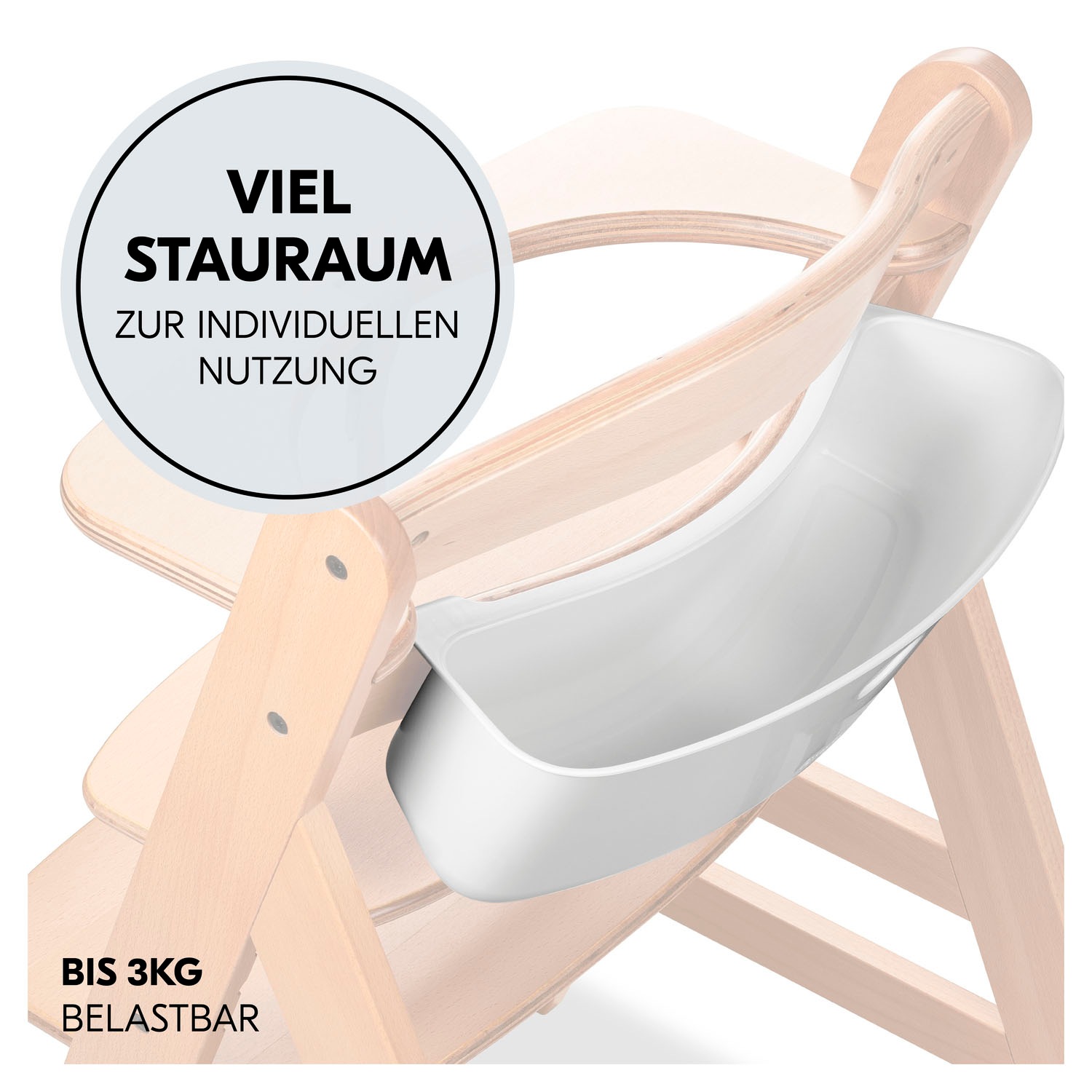 Hauck Aufbewahrungsbox »Highchair Box S, Disney Pooh White«, für Hochstühle