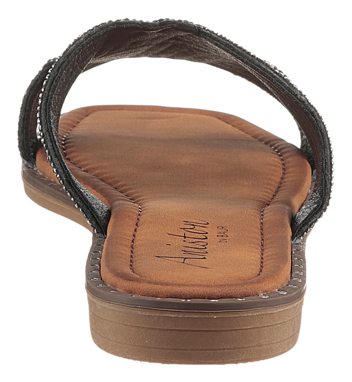 Aniston SHOES Pantolette, Flat, Sommerschuh, Strandschuh, Glitzersteine - NEUE KOLLEKTION