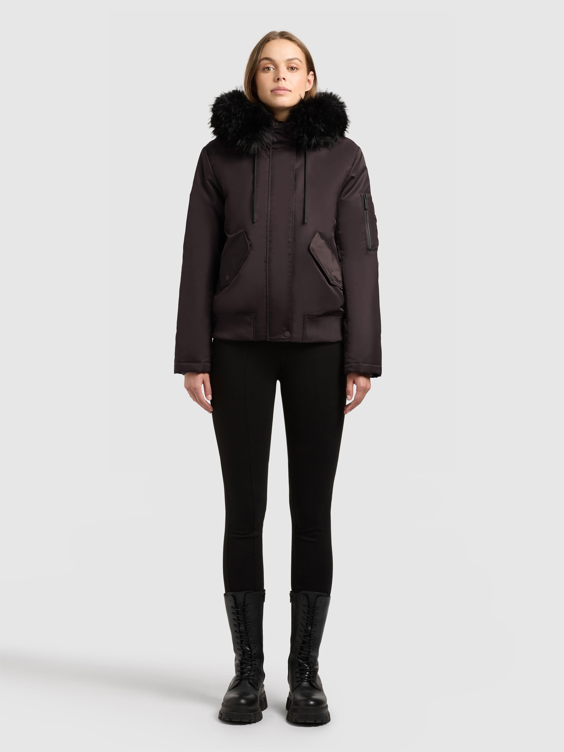 khujo Bomberjacke "TYLA" mit Kapuze günstig online kaufen