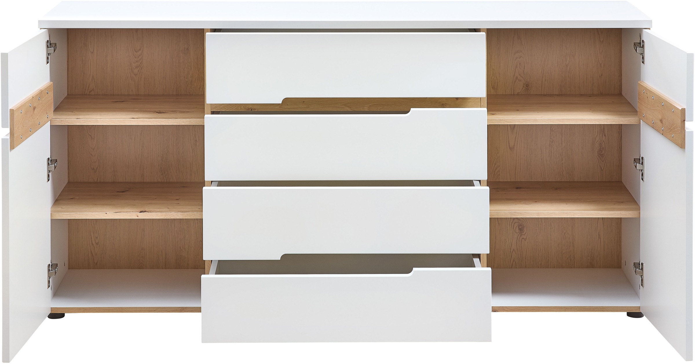 Thumbnail - Innostyle Sideboard "Memphis Sideboard, 165x82x44cm (B/H/T)" 1 Stk. tlg. 2 türig, 4 Schubkasten, Soft-Close