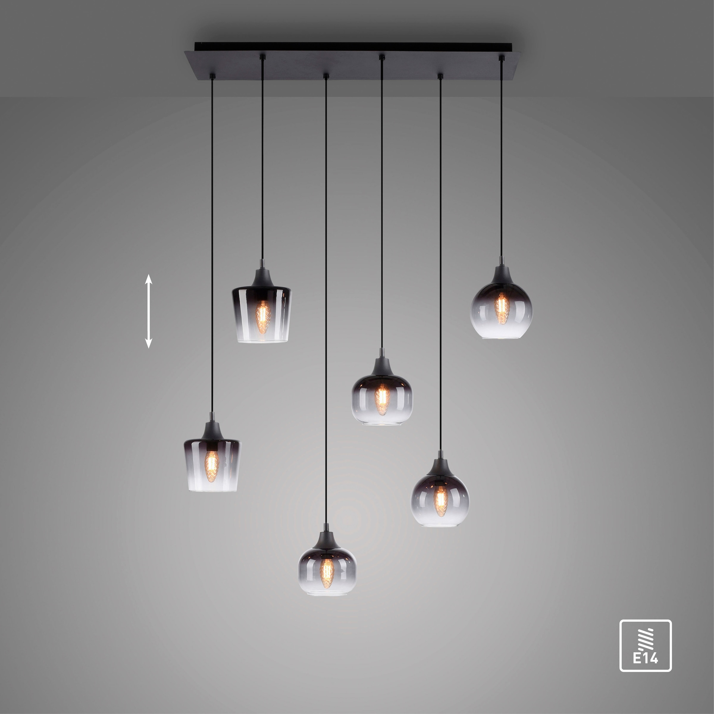 Pendelleuchte LIGHT flammig-flammig BAUR »ZEA«, JUST 6 |