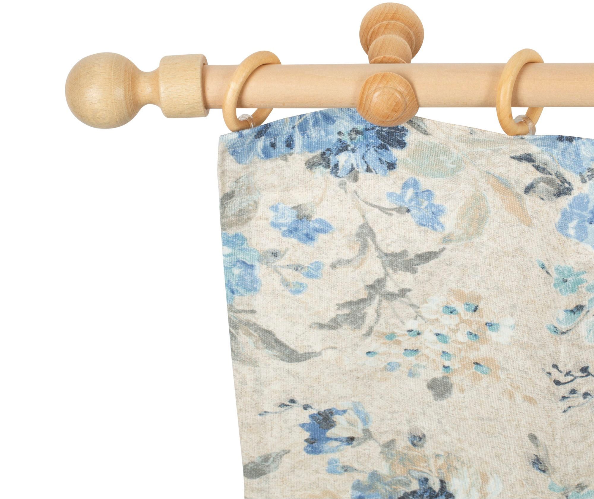 SN DECO GROUP "Giro" 1 läufig-läufig Fixmaß 28 mm, Holz, verschiedenen Längen und Farbe, Komplettset