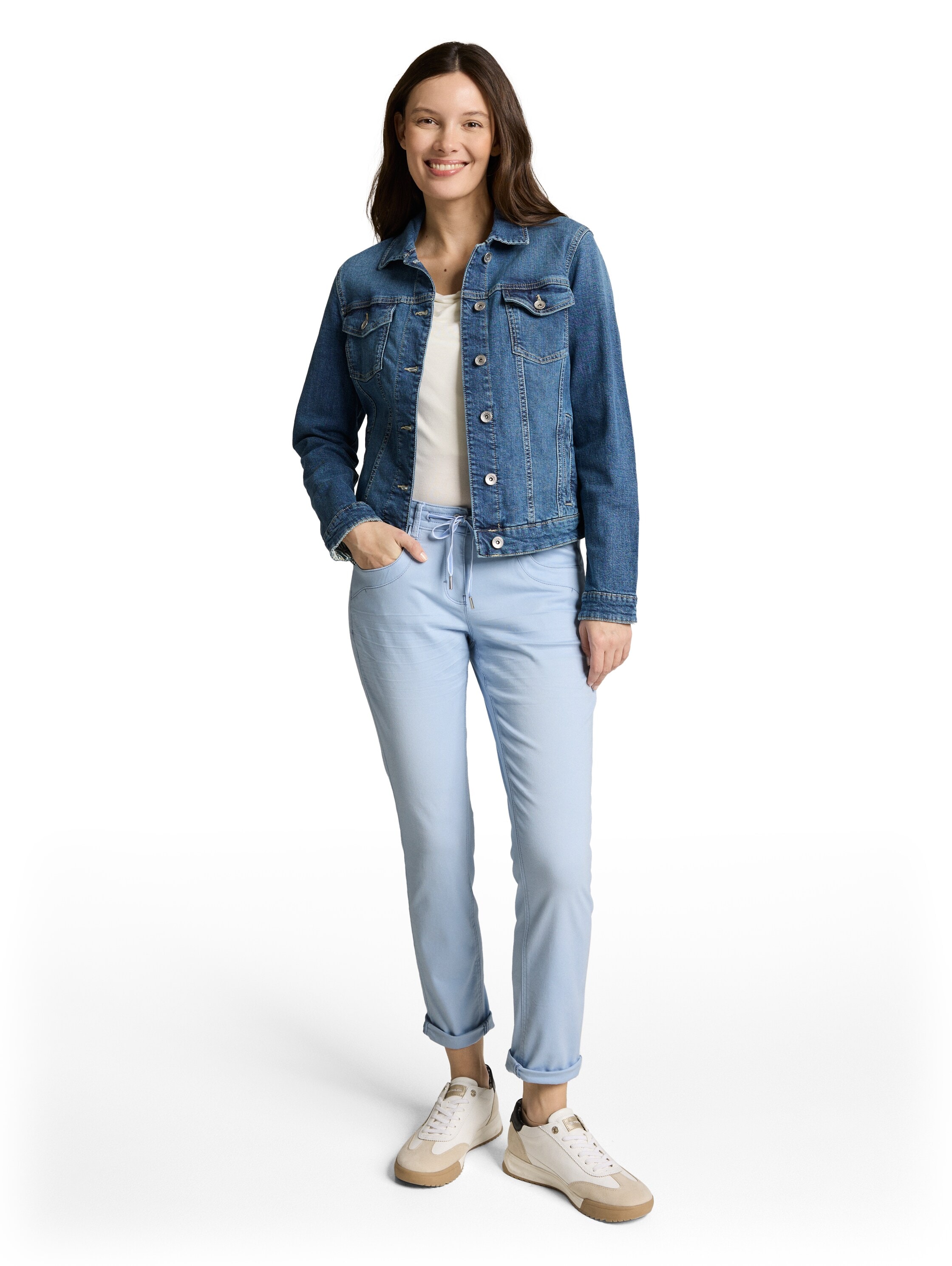 TOM TAILOR 7/8-Hose »TOM TAILOR Tapered«  mit Bindeband am Bündchen