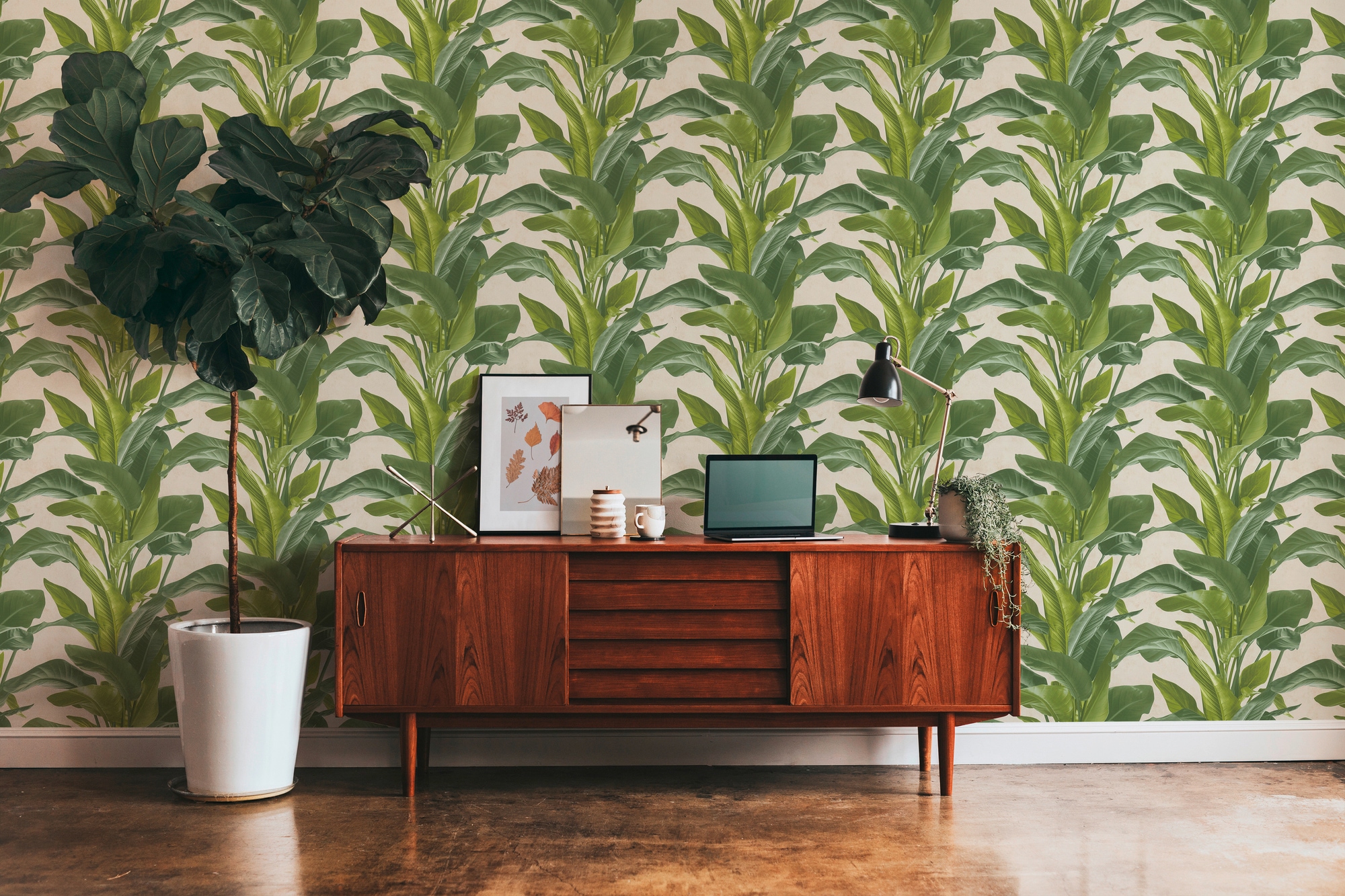 living walls Vliestapete »Metropolitan Stories, Antonio Barcelona«, floral-botanisch-tropisch, Tapete Blumen Tapeten Wohnzimmer Schlafzimmer Küche modern Design Büro