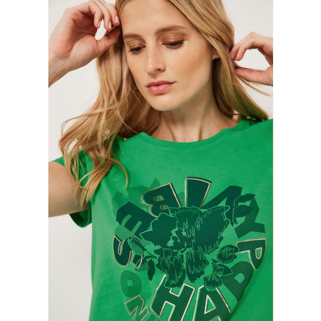 Cecil T-Shirt, im hüftlangen Schnitt für kaufen | BAUR | V-Shirts