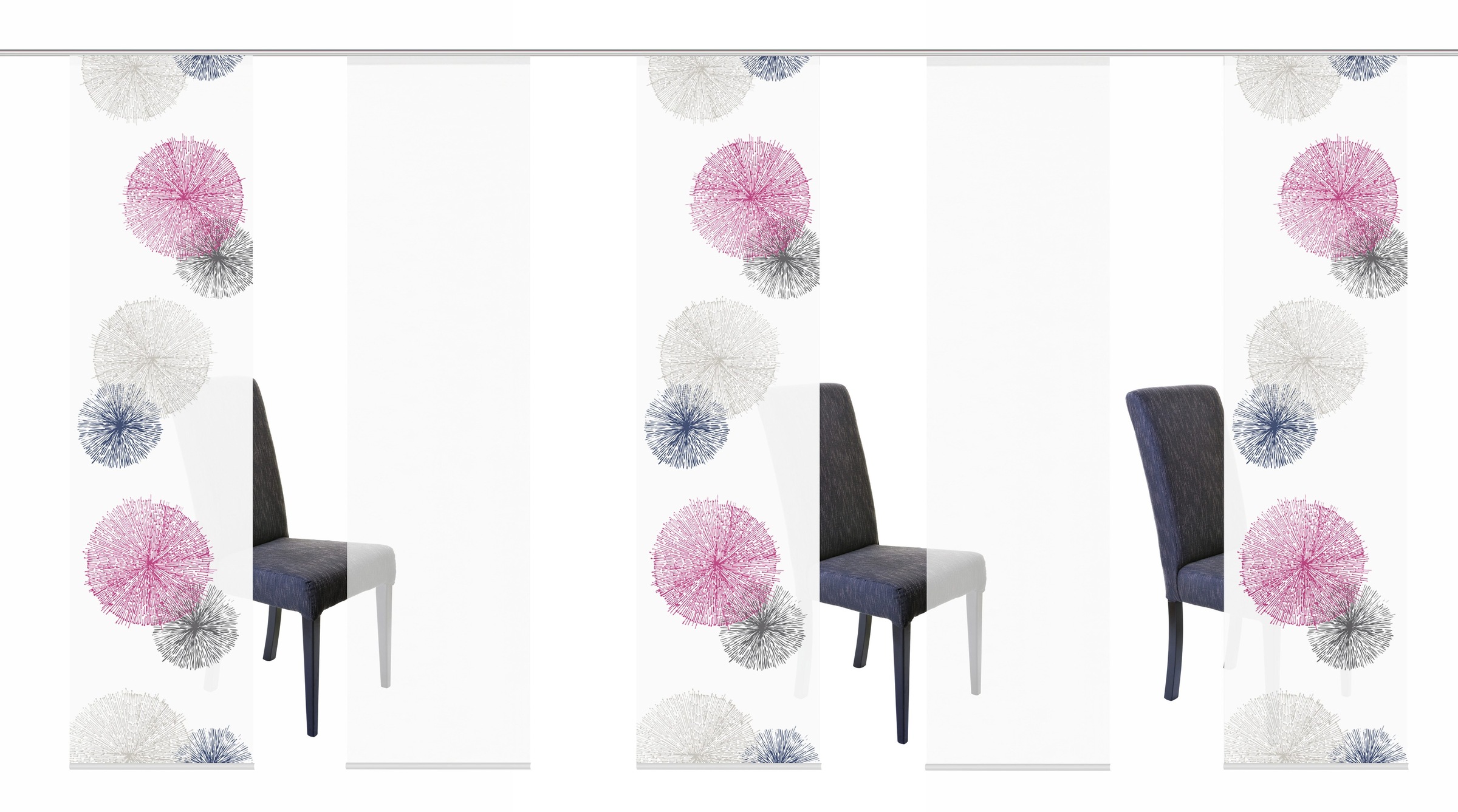 HOME WOHNIDEEN Schiebegardine "SCOPPIO" Paneelwagen 5 Stk. tlg. HxB: 245x60 günstig online kaufen