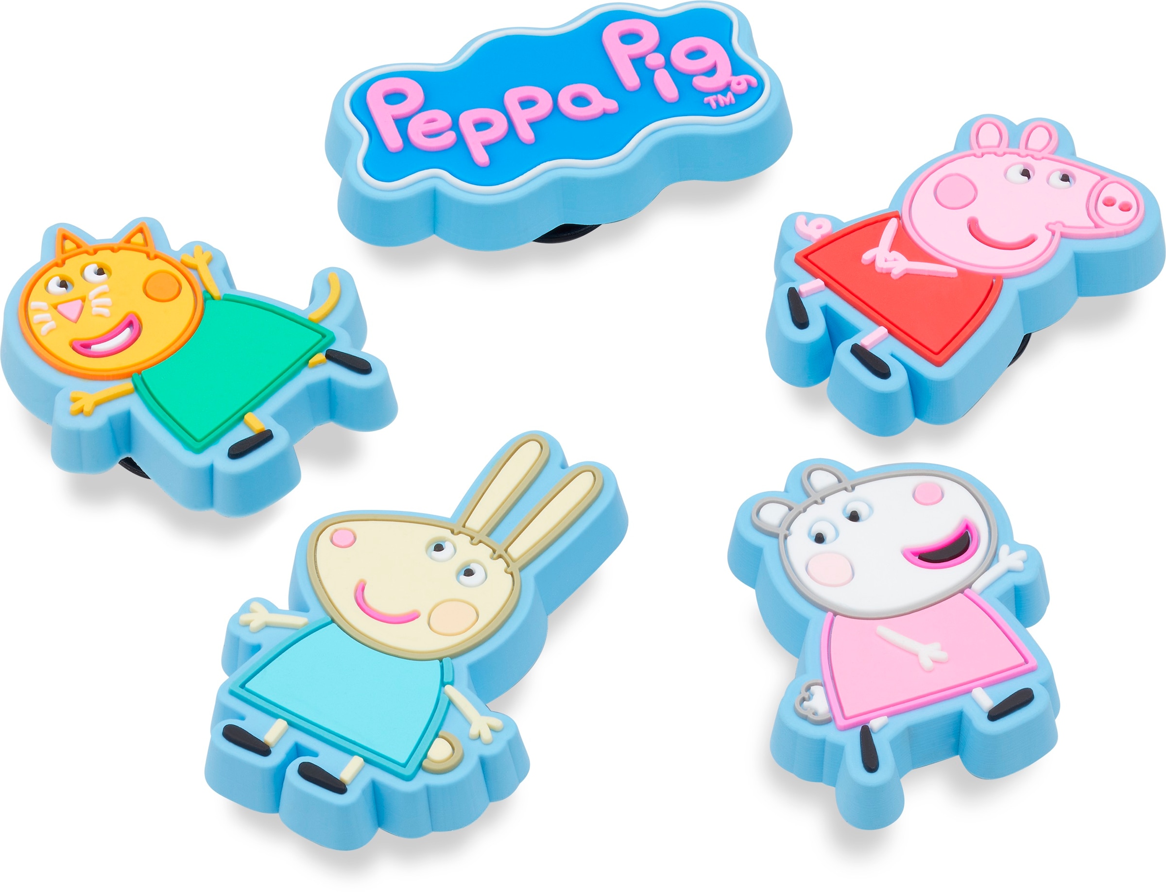 Crocs Schuhanstecker »Jibbitz™ Peppa Pig«, (Set, 5 tlg., Kein Spielzeug. Nicht für Kinder unter 3 Jahren geeignet), Charm, Anstecker für Crocs Schuhe