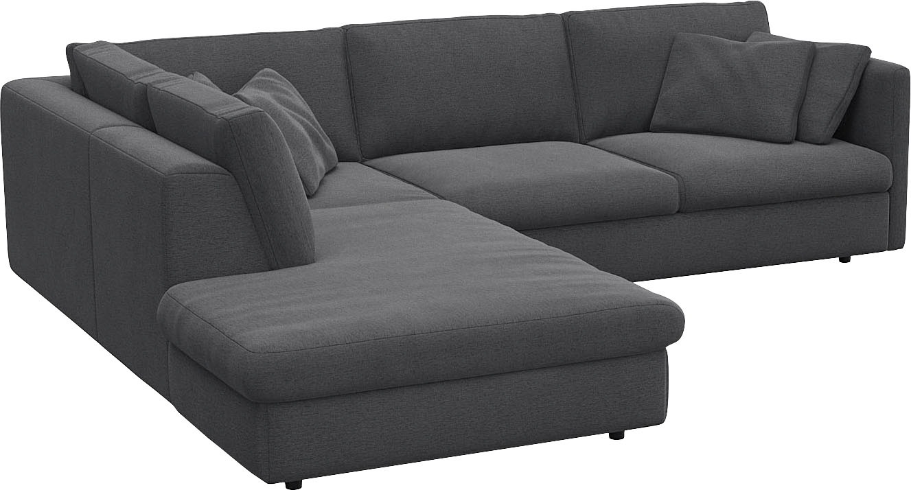 FLEXLUX Ecksofa "Lovane", Weich & anschmiegsam, große Sitztiefe auf Kaltsch günstig online kaufen