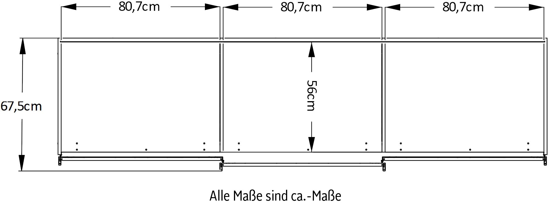 STAUD Schwebetürenschrank »Includo, Made in Germany«