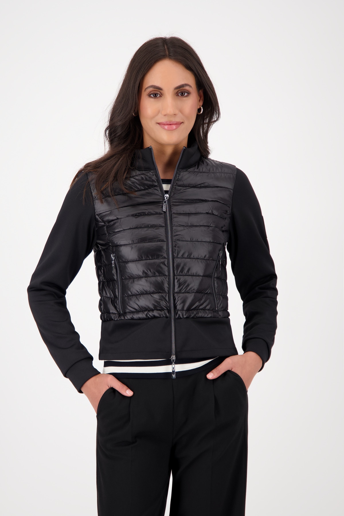 Monari Steppjacke "Jacke Stepp + Neopren", ohne Kapuze, Mit Rundhalsausschn günstig online kaufen