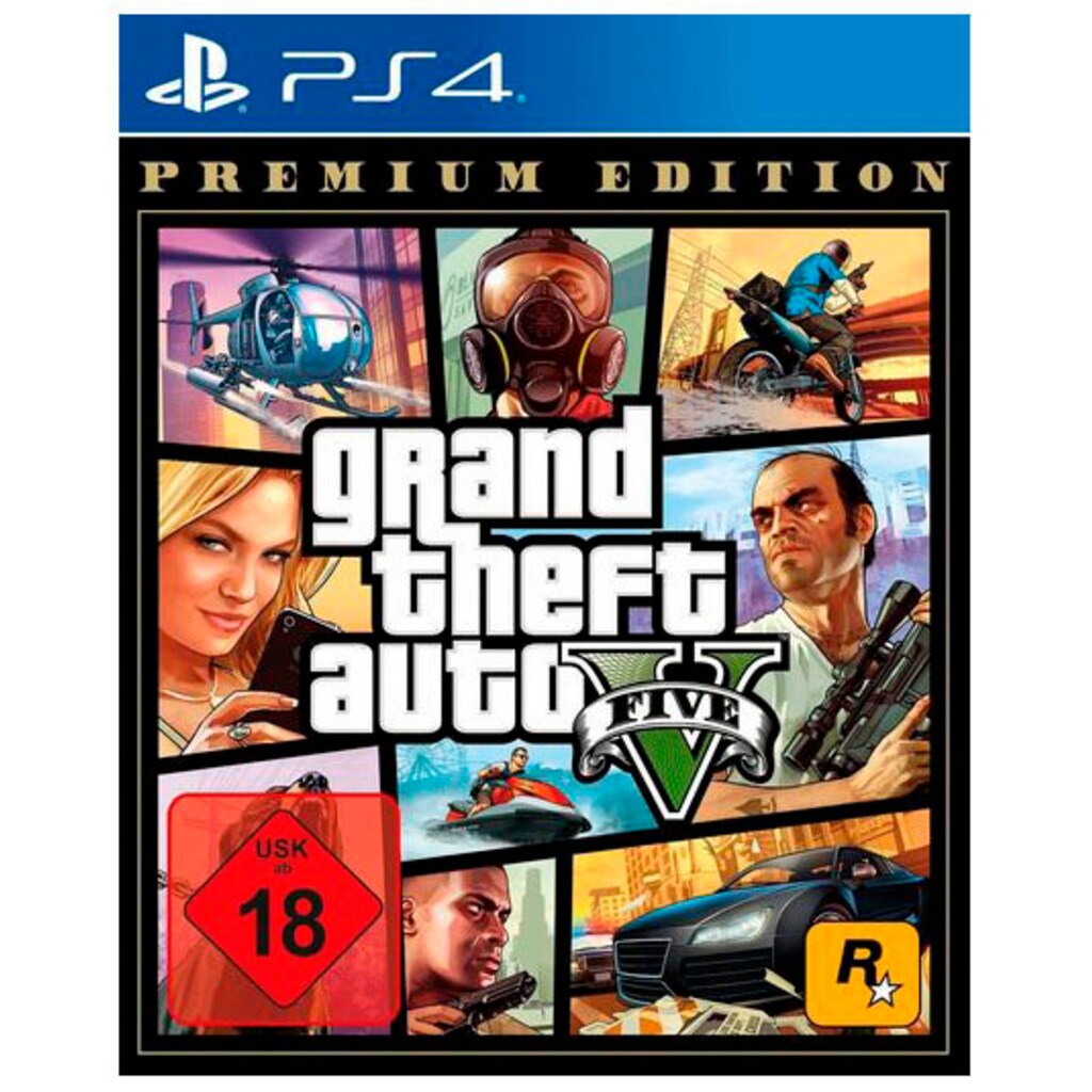 Rockstar Games Spielesoftware »Grand Theft Auto V Premium Edition«, PlayStation 4