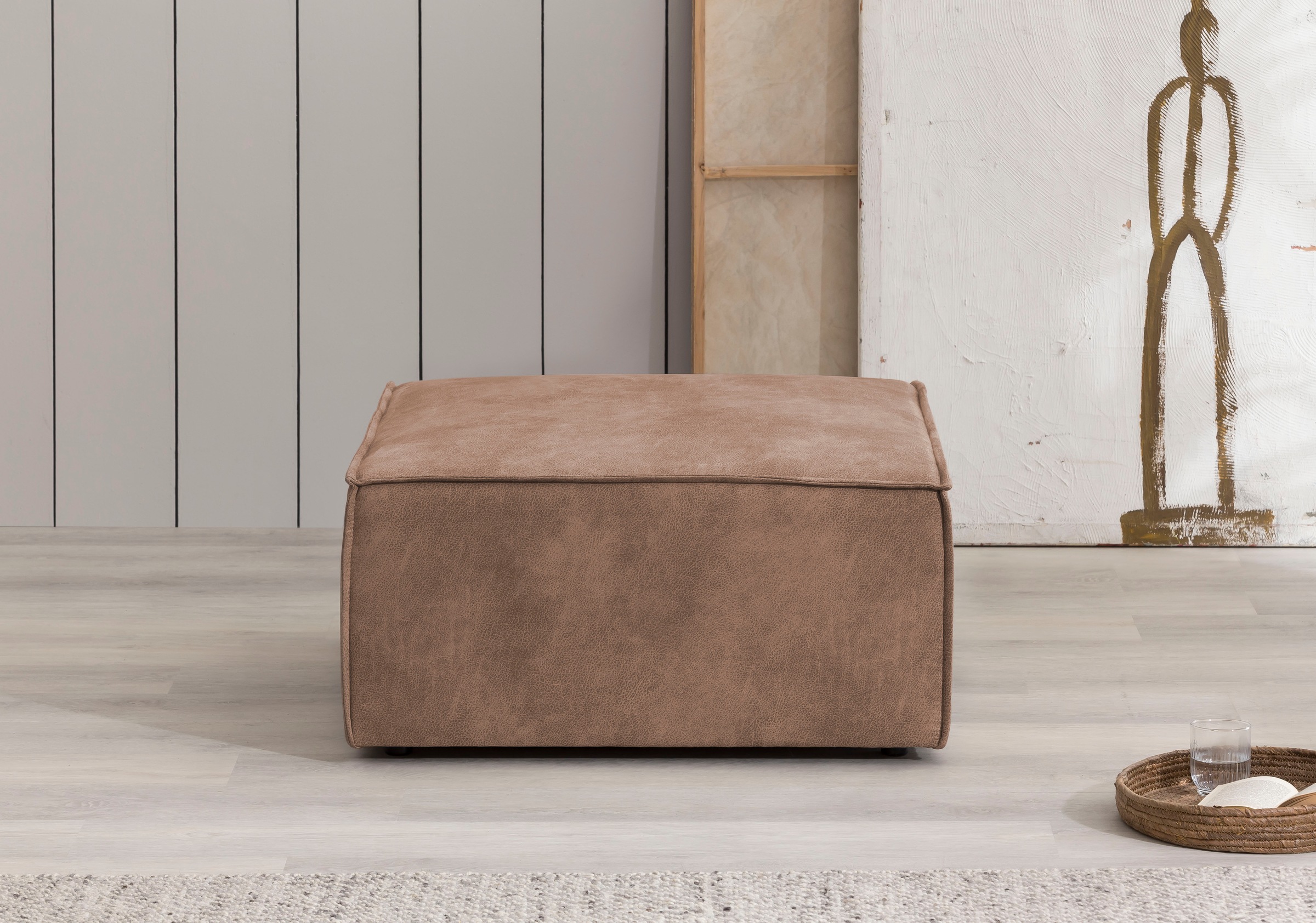 Home affaire Hocker "SHERWOOD" Hocker quadratisch, ideale Ergänzung zum Lov günstig online kaufen