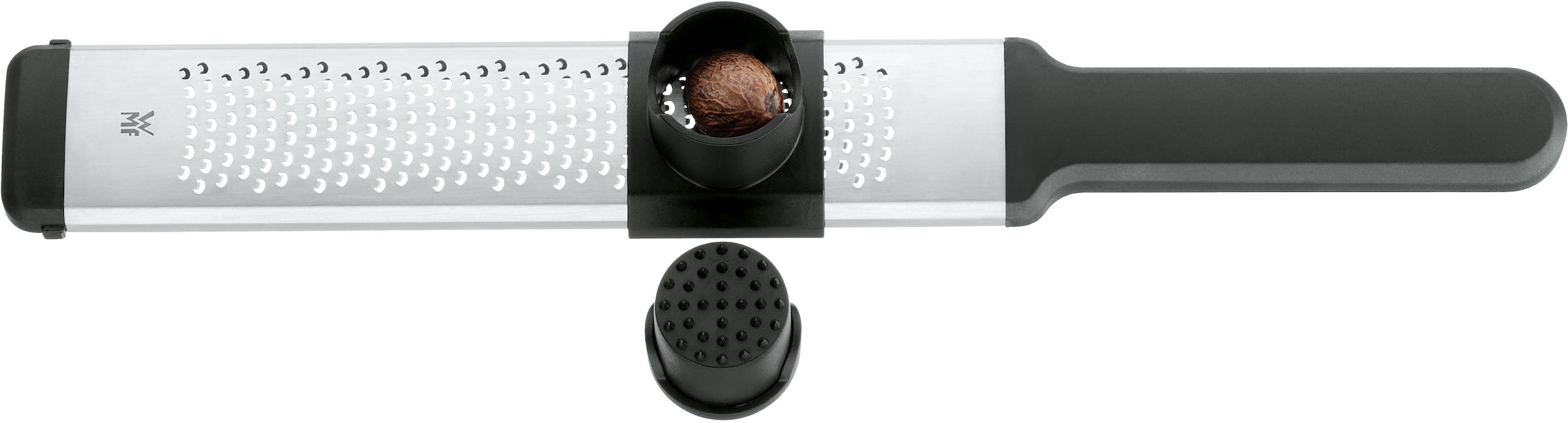 WMF Küchenreibe »Top Tools«, (2 St.), Cromargan Edelstahl, rutschfester Soft-Touch-Griff, Fingerschutz