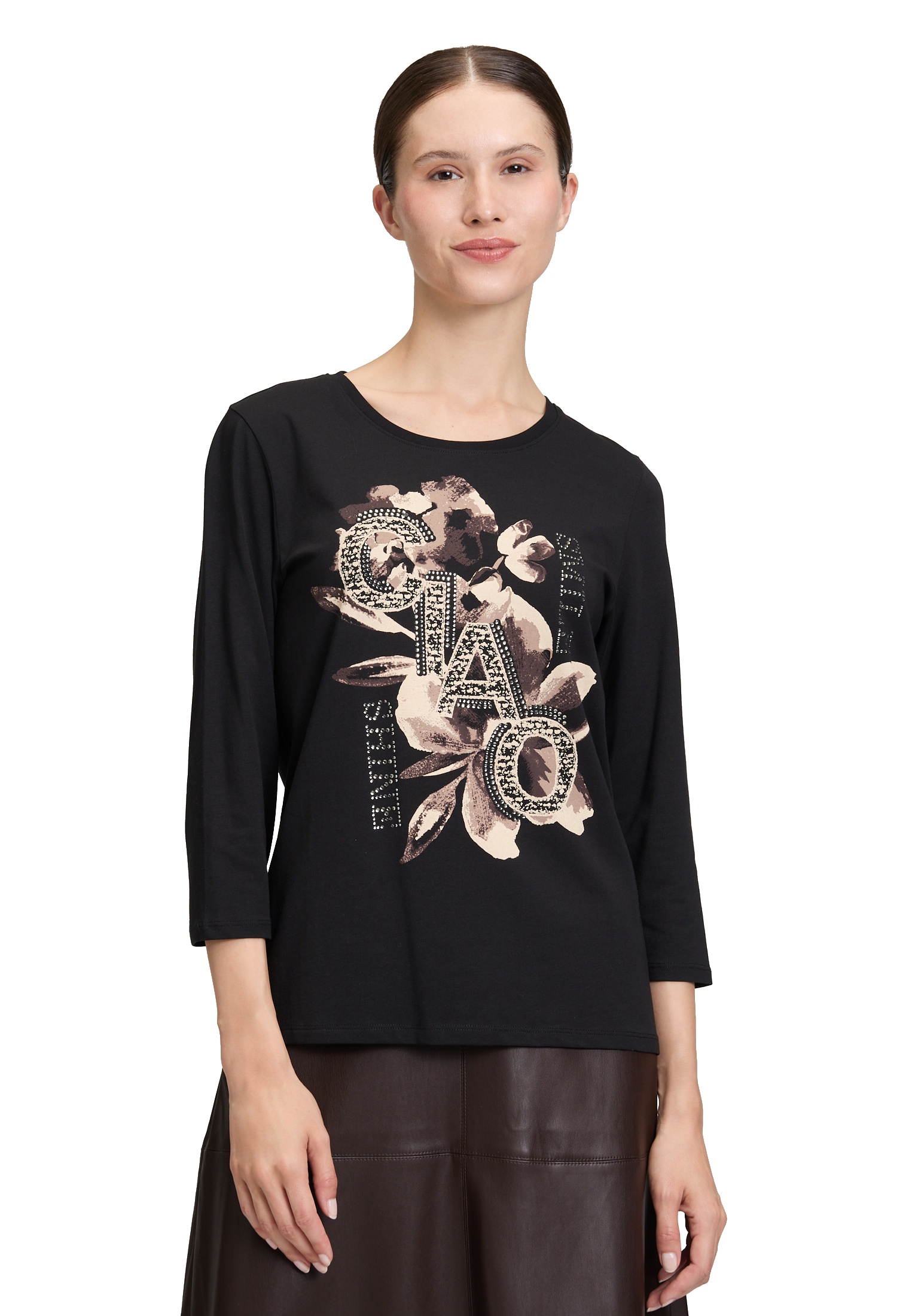 Betty Barclay 3/4-Arm-Shirt "Betty Barclay Damen Basic Shirt mit Placement" günstig online kaufen