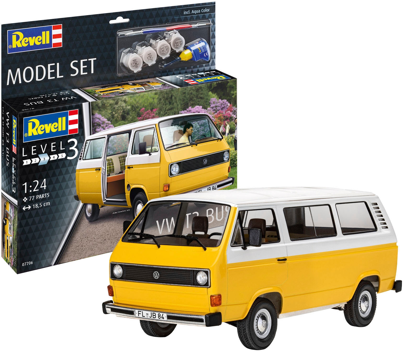 Revell VW T3 Bus Modellbausatz mit Farben Pinsel und Kleber, 41,89 €