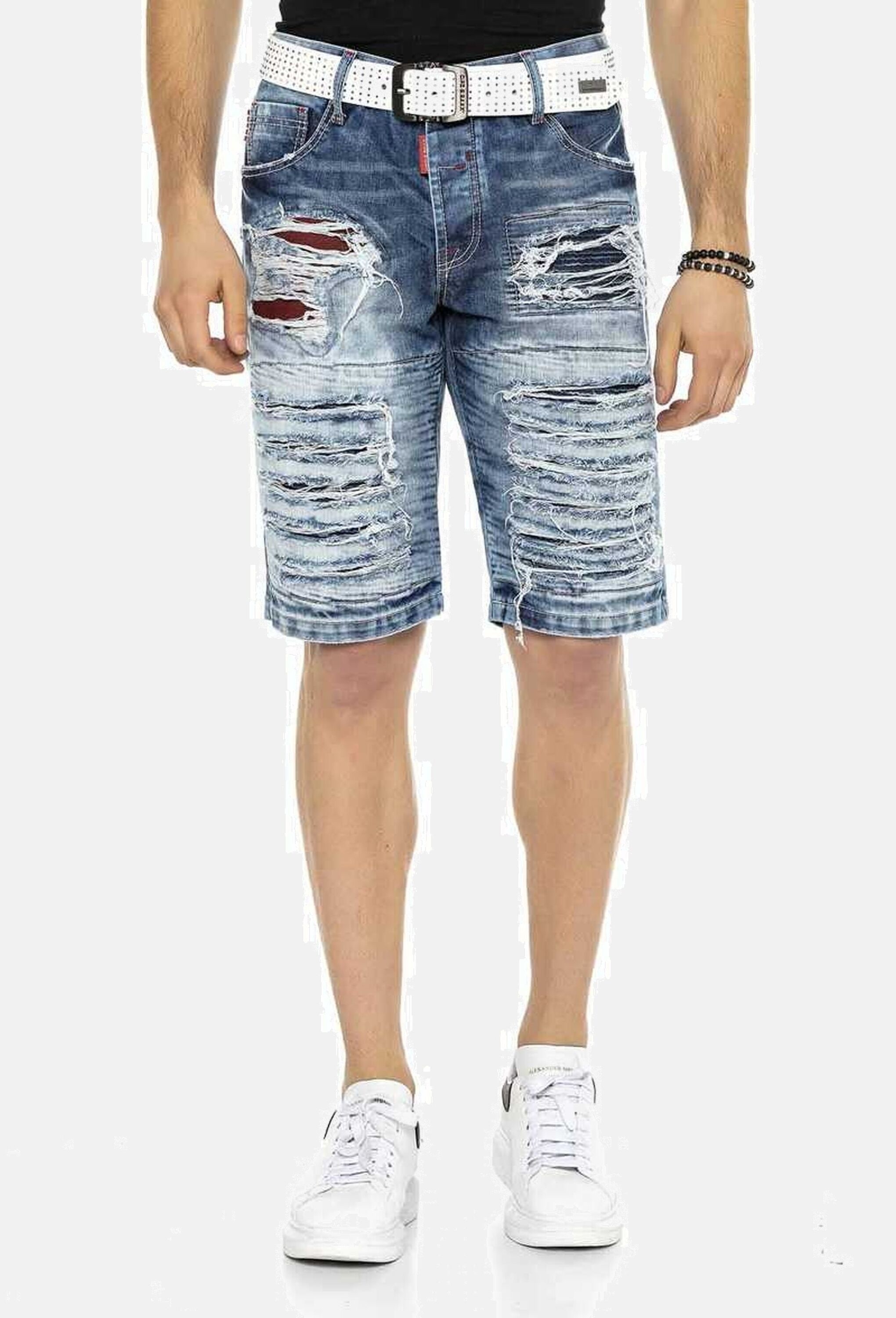 Cipo & Baxx Jeansbermudas "Cipo & Baxx Bermuda & Short" mit Reißverschluss, CK219