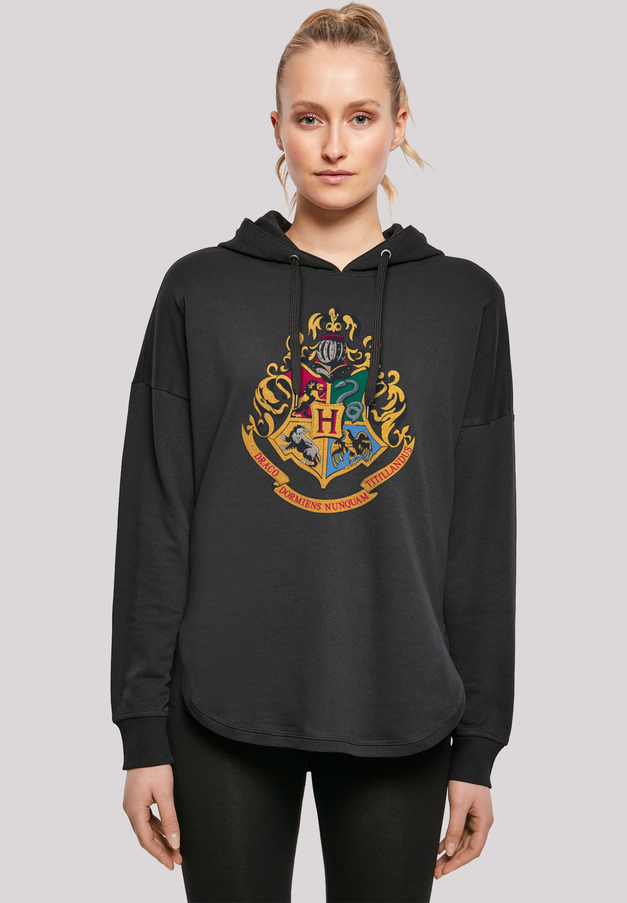 F4NT4STIC Kapuzenpullover »Harry Potter Hogwarts Crest Gold«, Print