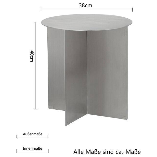 LeGer Home by Lena Gercke Beistelltisch »Lizanna«, Tischbeine und  Tischplatte aus Metall, Breite 38 cm kaufen | BAUR