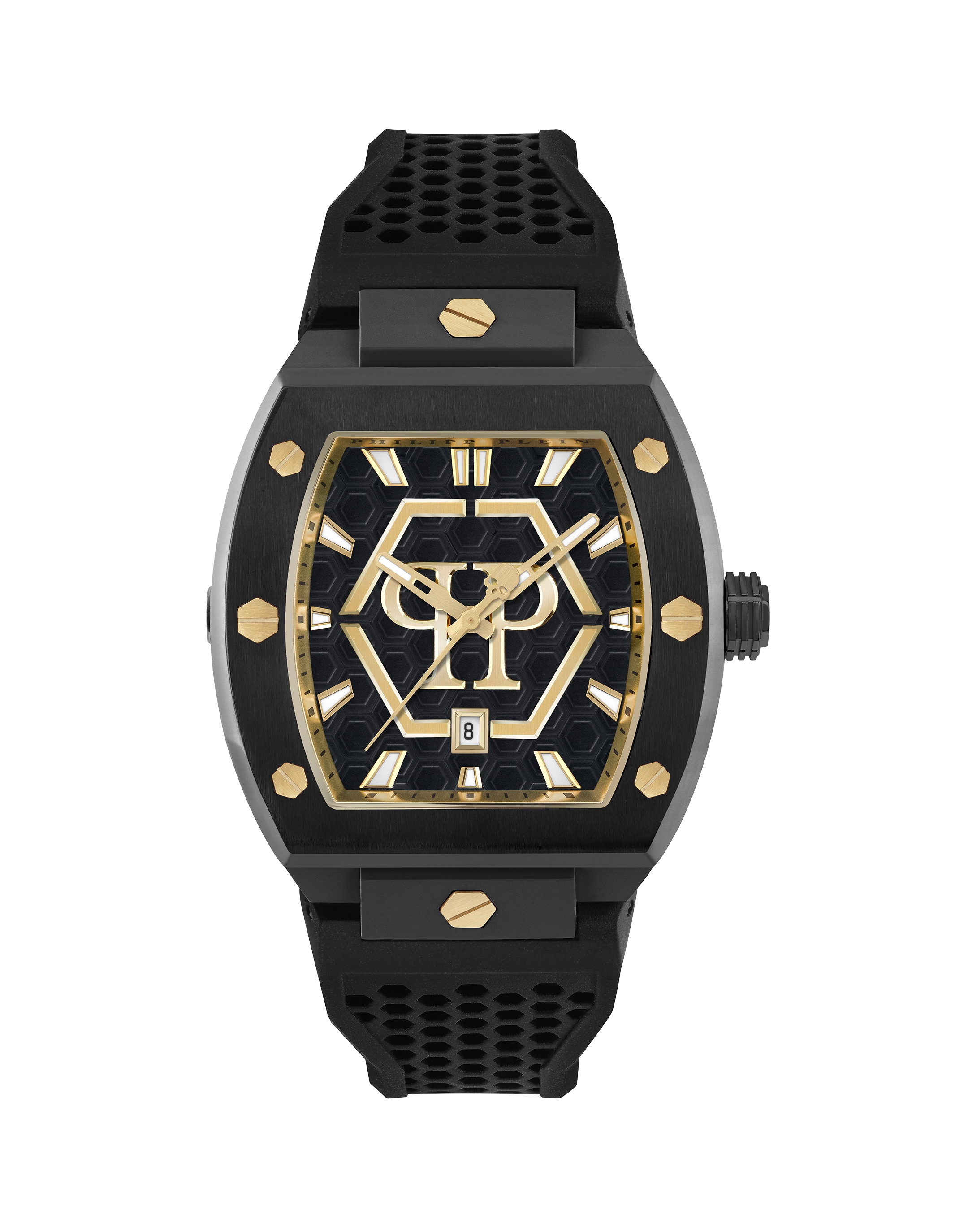 PHILIPP PLEIN Herren Luxusuhr "Hexagon", gold, Armbanduhren