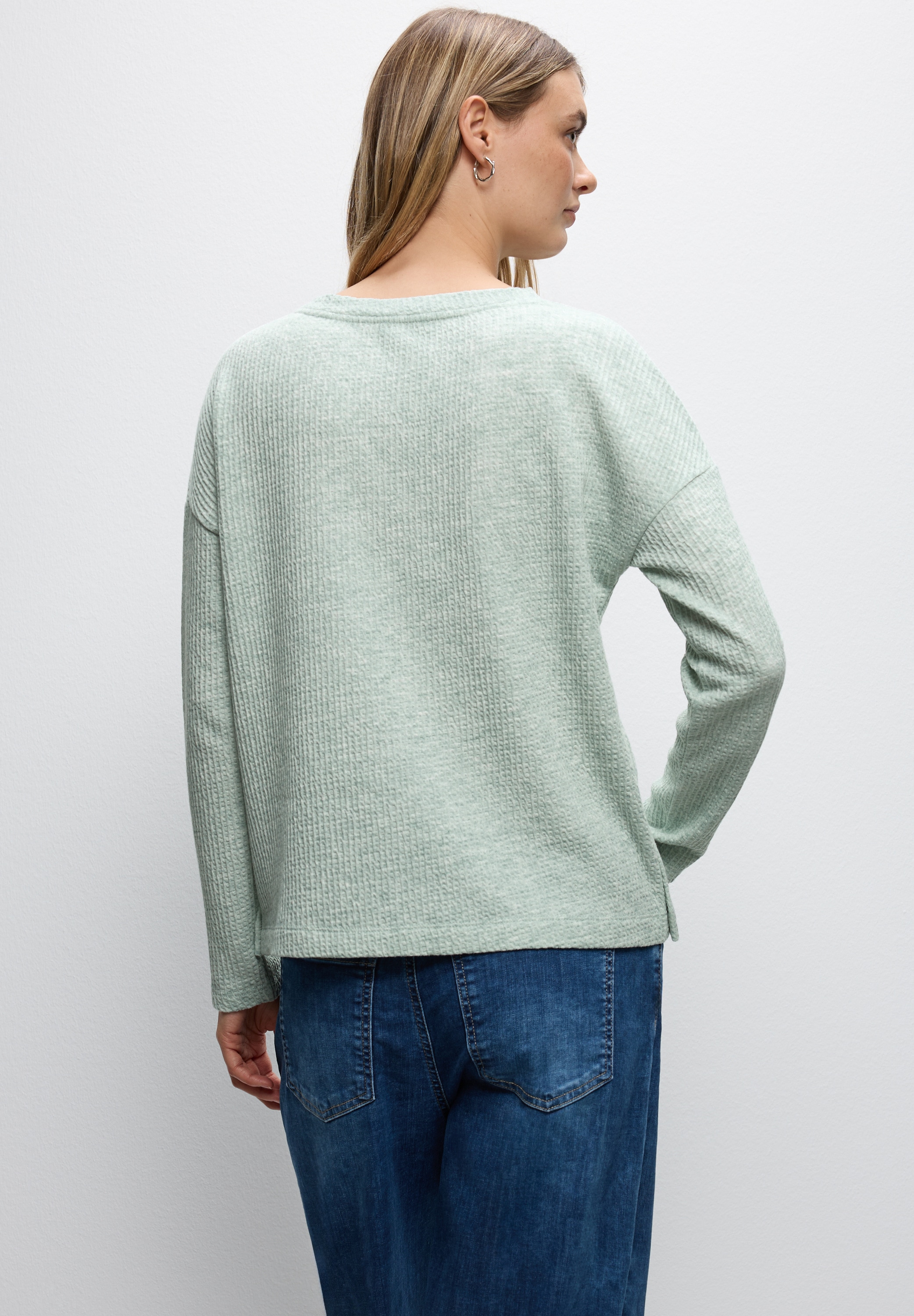 STREET ONE Langarmshirt, im soften Baumwoll-Mix