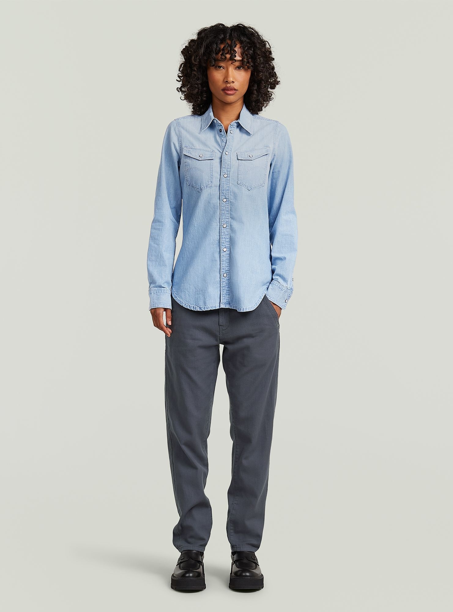 G-STAR Langarmshirt »Slim Western Hemd«