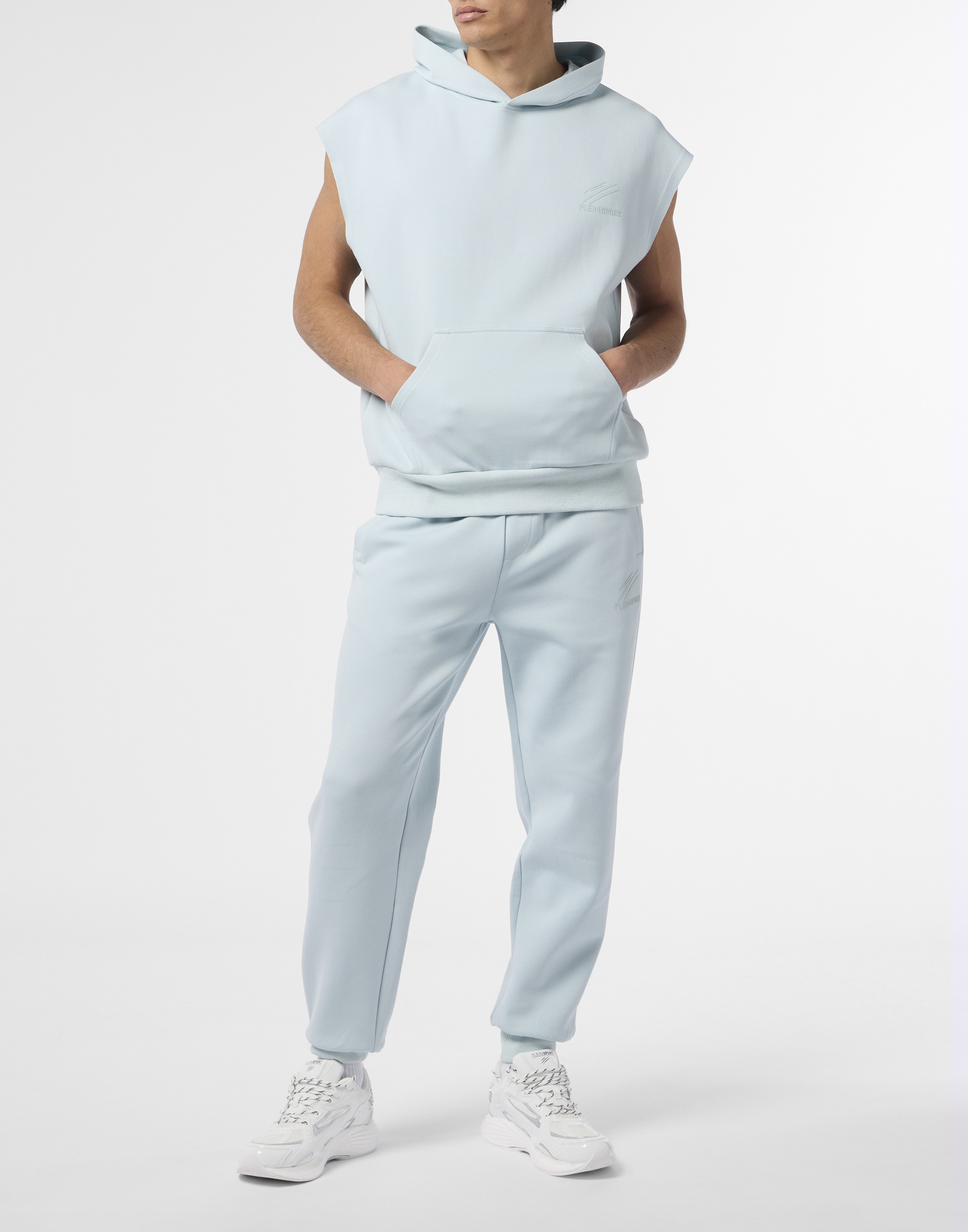 PLEIN SPORT Kurzweste »Pique Hoodie Vest Icon«