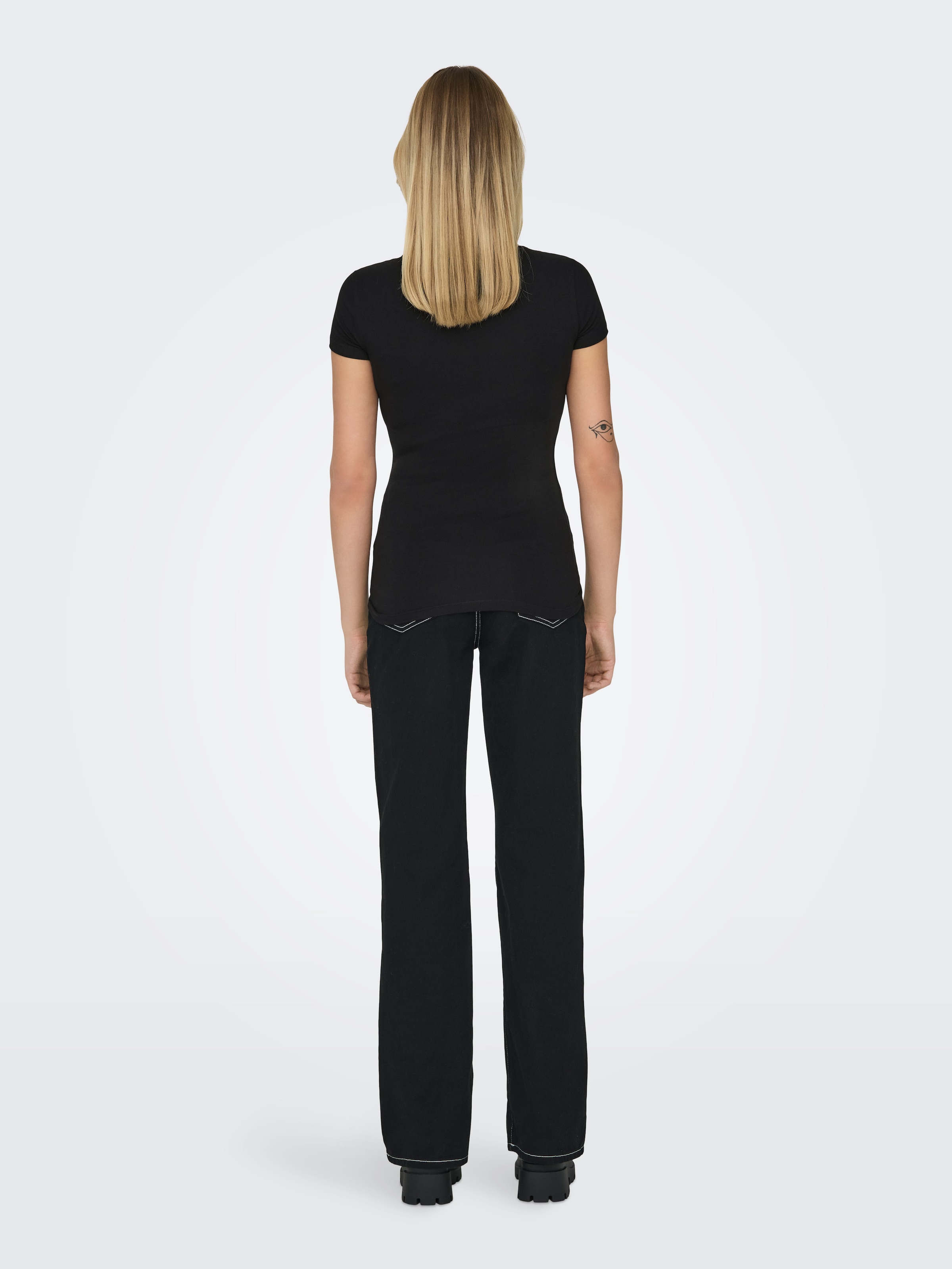 ONLY Rundhalsshirt »ONLLIVELOVE LIFE S/S O-NECK TOP«, (Packung, 2 tlg.)