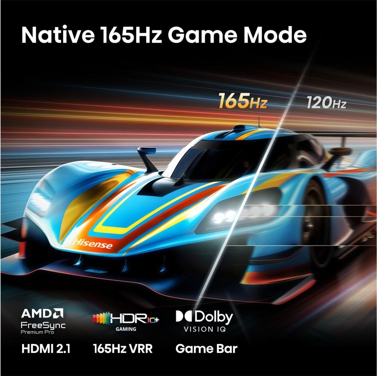 Hisense Mini-LED-Fernseher »55U7DS PRO« 139 cm/55 ″ Smart-TV