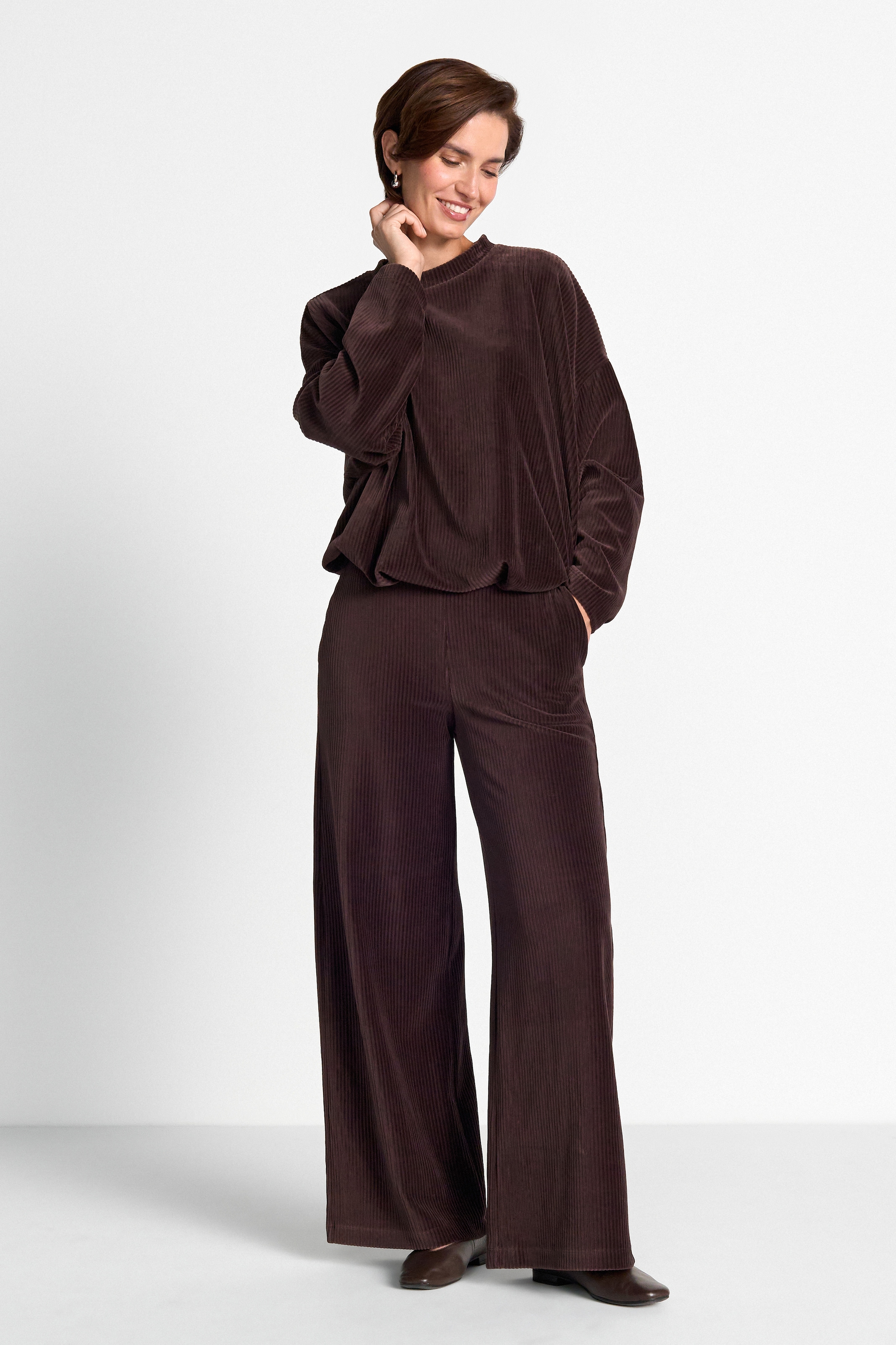 RICHROYAL Cordhose  Regular fit mit ausgestellter Passform