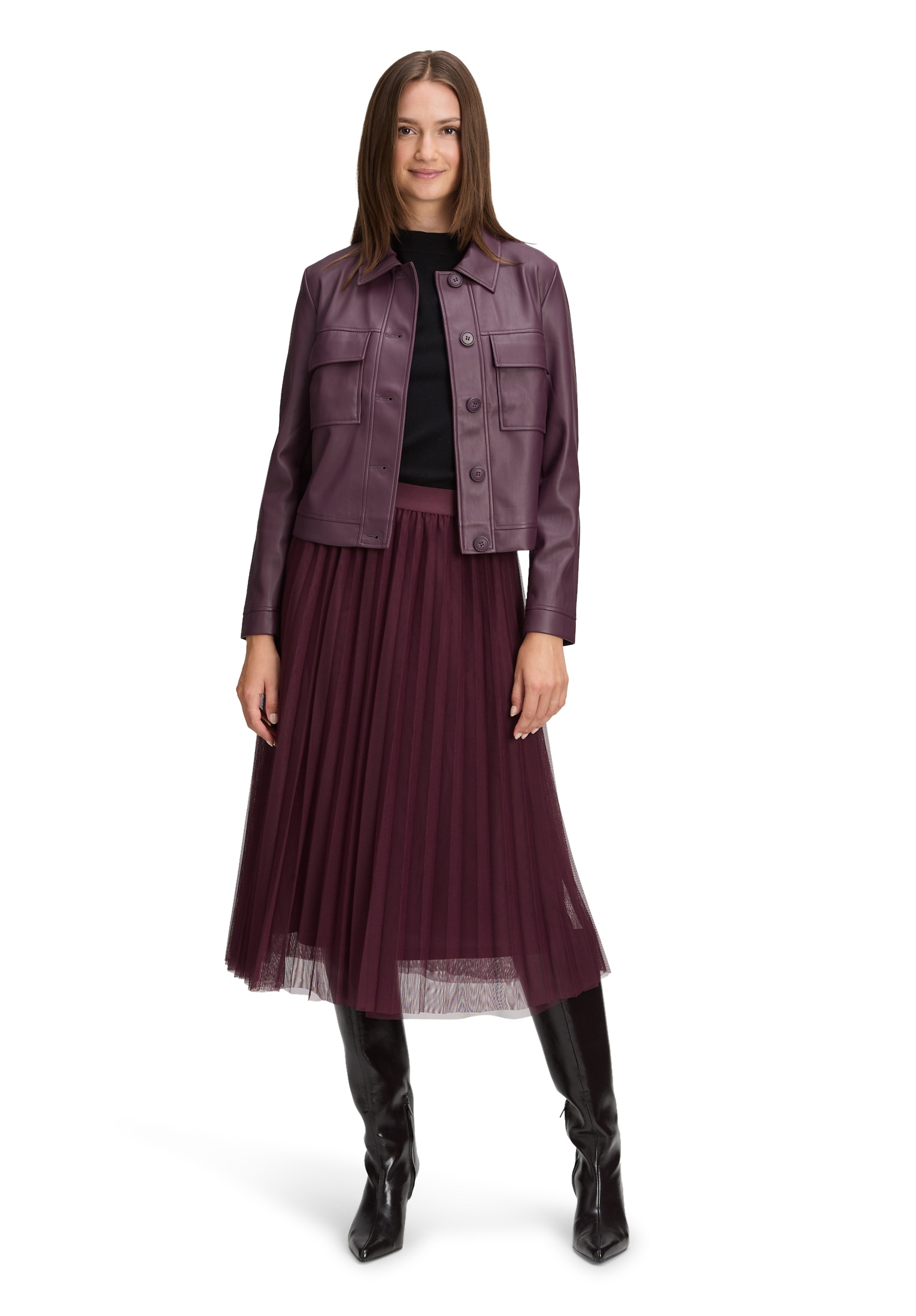 Betty&Co Jackenblazer »Betty & Co Damen Lederjacke langarm«