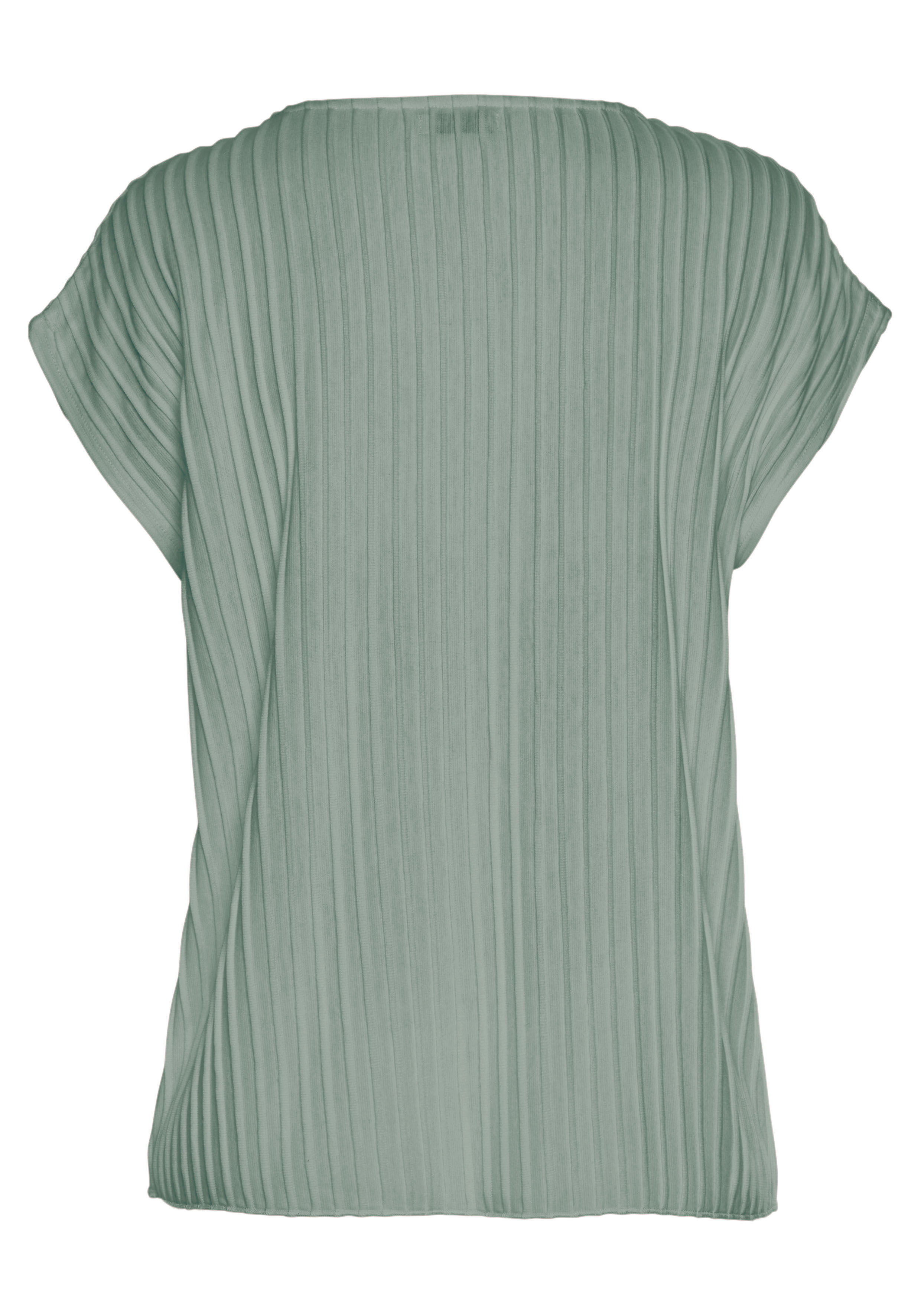 Thumbnail - LASCANA T-Shirt mit Biesenstruktur, bügelfreies T-Shirt aus moderner Strukturware