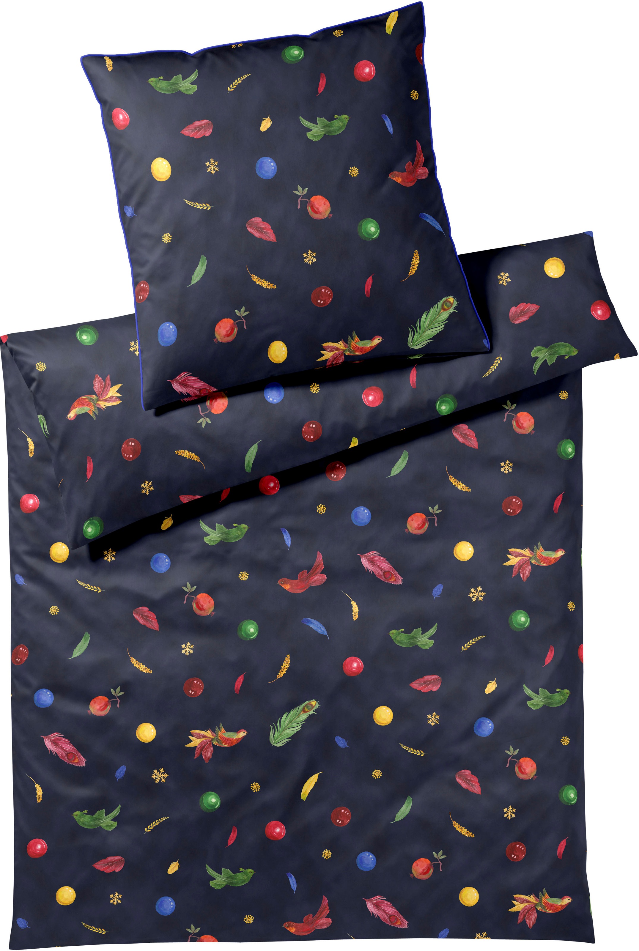 Elegante Bettwäsche "Noel" 2 Stk. tlg. angenehmes Hautgefühl günstig online kaufen