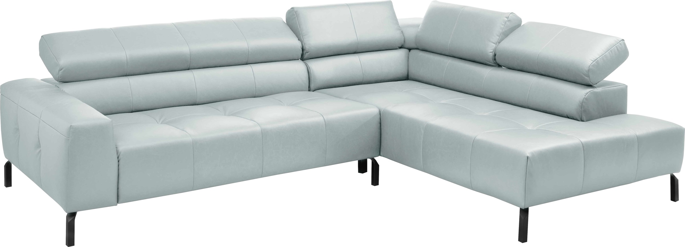 Places of Style Ecksofa »Cleveland, L-Form, incl. Kopfteilverstellung, Breite 276 cm«, wahlweise elektrischer Sitzvorzug