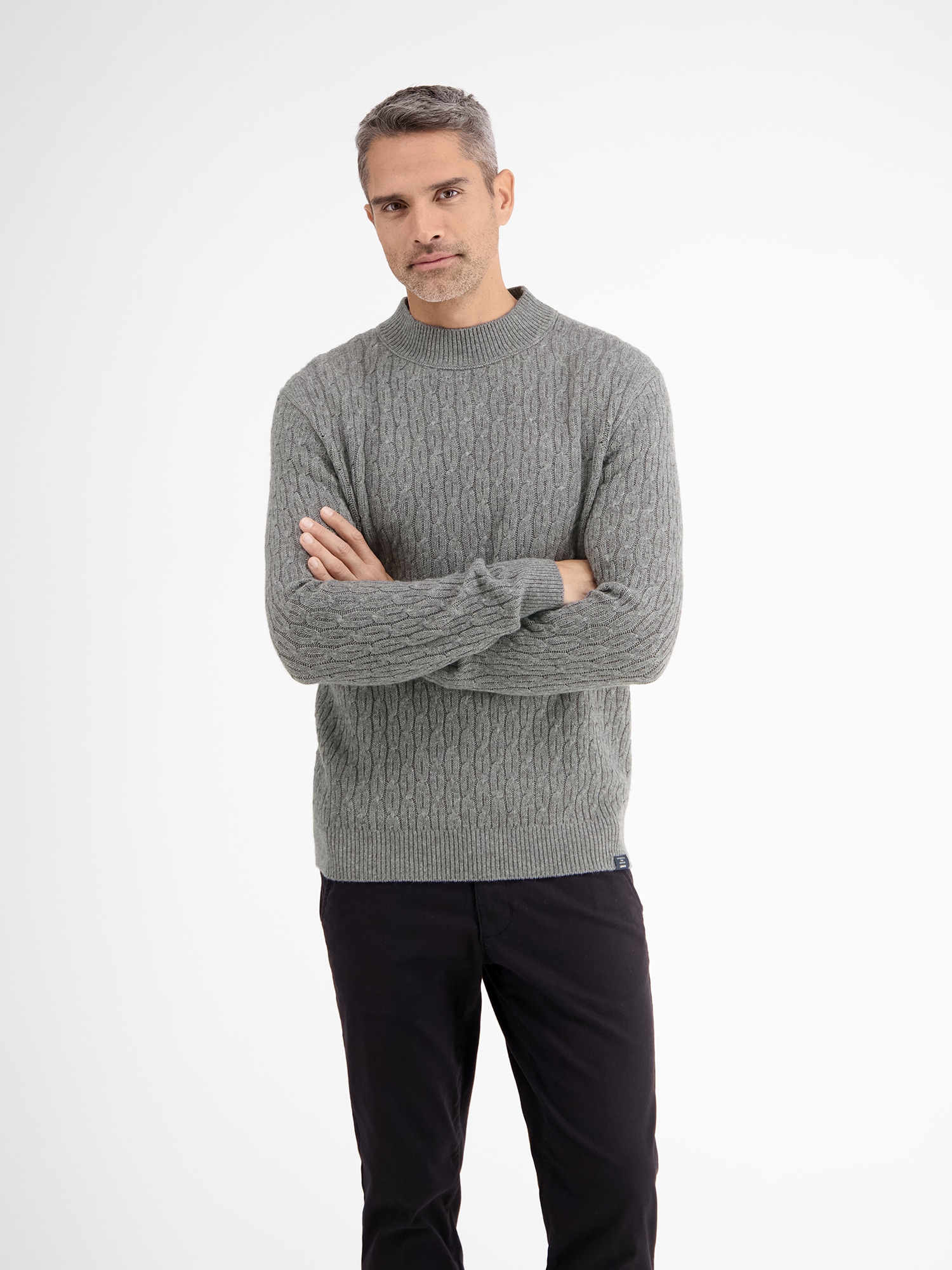 LERROS Strickpullover »LERROS Cable-Strickpullover mit Turtleneck«