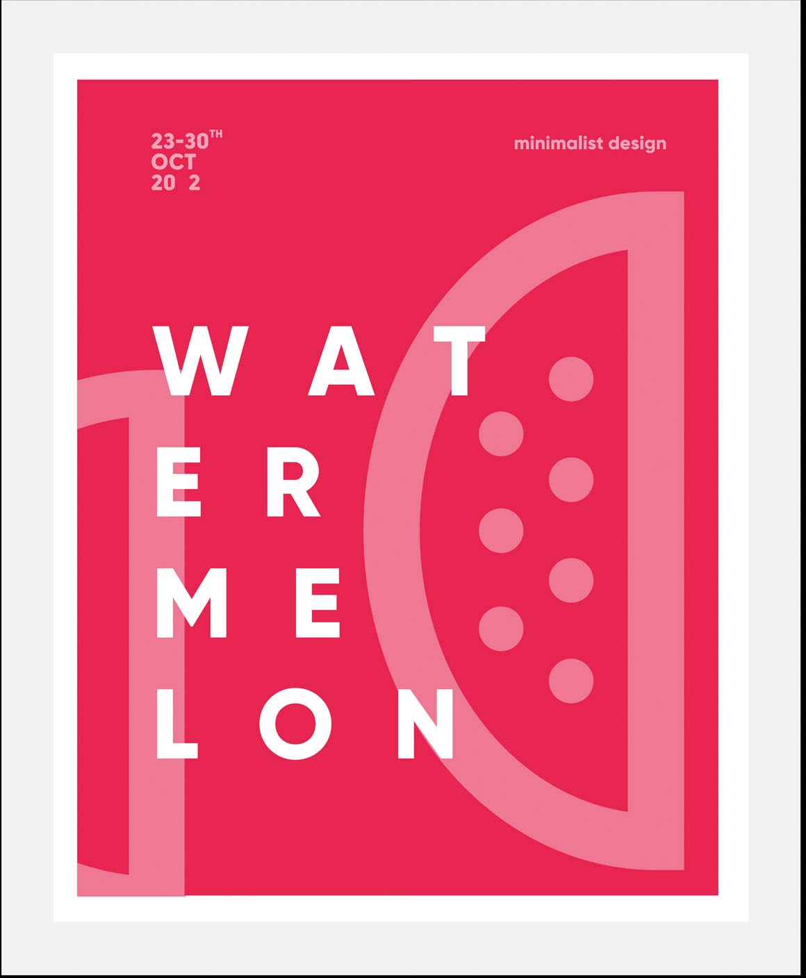 queence Bild »Wassermelone«, Obst-Obst Bilder-Essen-Lebensmittel-Art-Kunst-Schriftzug, (1 St.), HD Premium Poster-Druck inkl. Holzrahmen