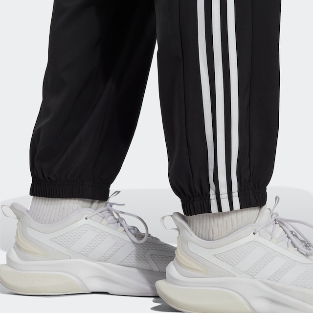 adidas Sportswear Sporthose »AEROREADY ESSENTIALS ELASTIC CUFF WOVEN  3STREIFEN HOSE« auf Rechnung kaufen | BAUR