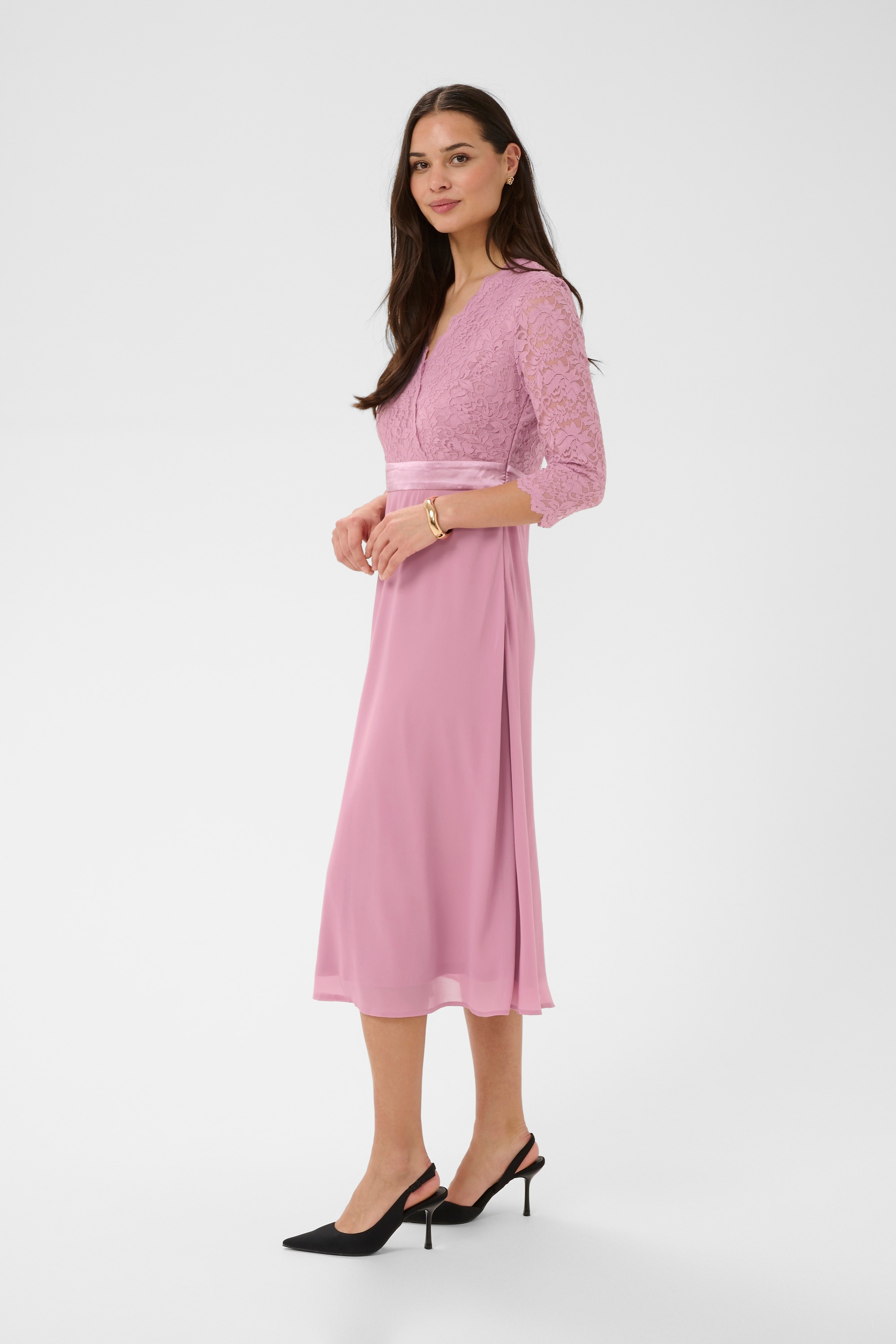 KAFFE Midikleid »Kleid KAlacy«