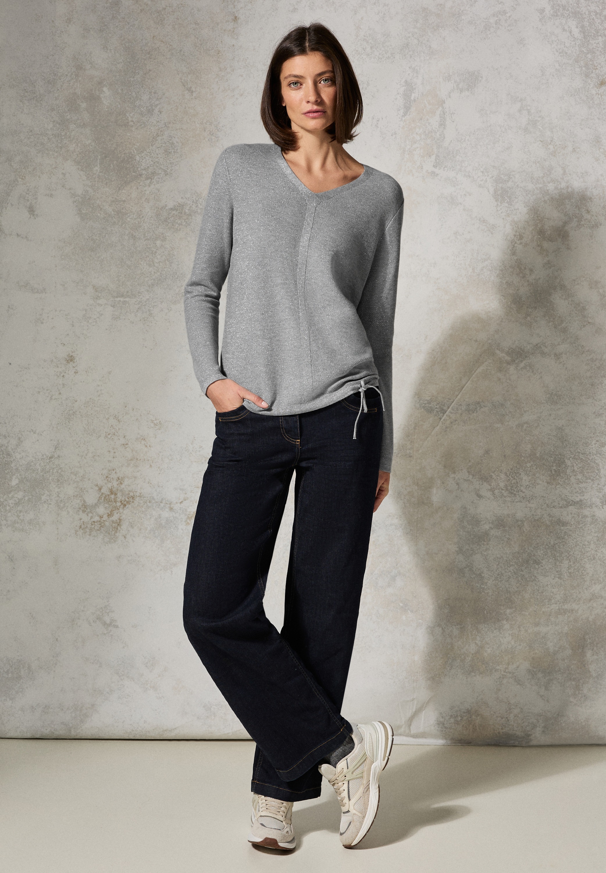 Cecil Strickpullover, mit V-Ausschnitt