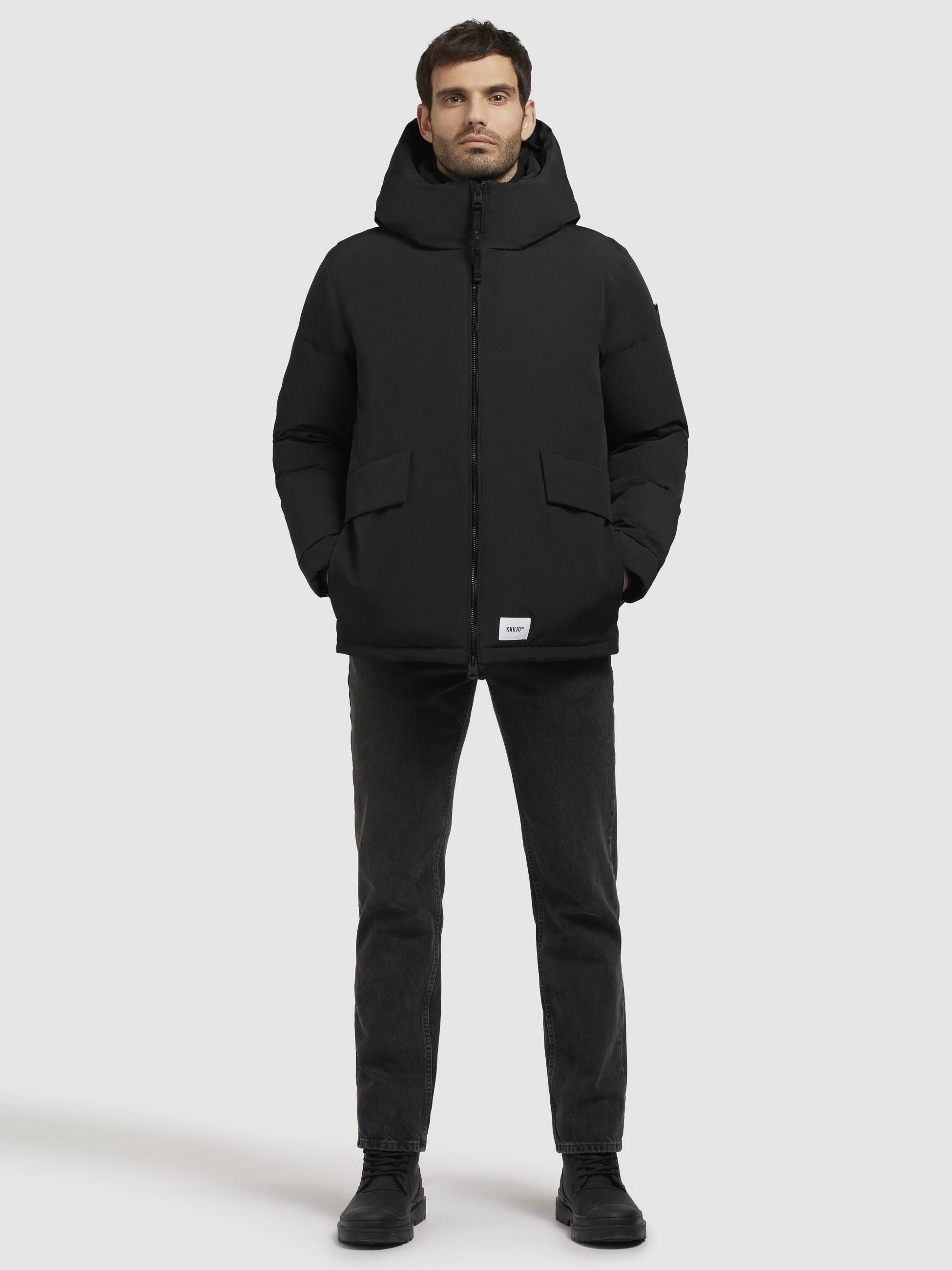 khujo Winterjacke »Gero-YM«, mit Kapuze, Warme Herren Outdoorjacke mit Kapuze