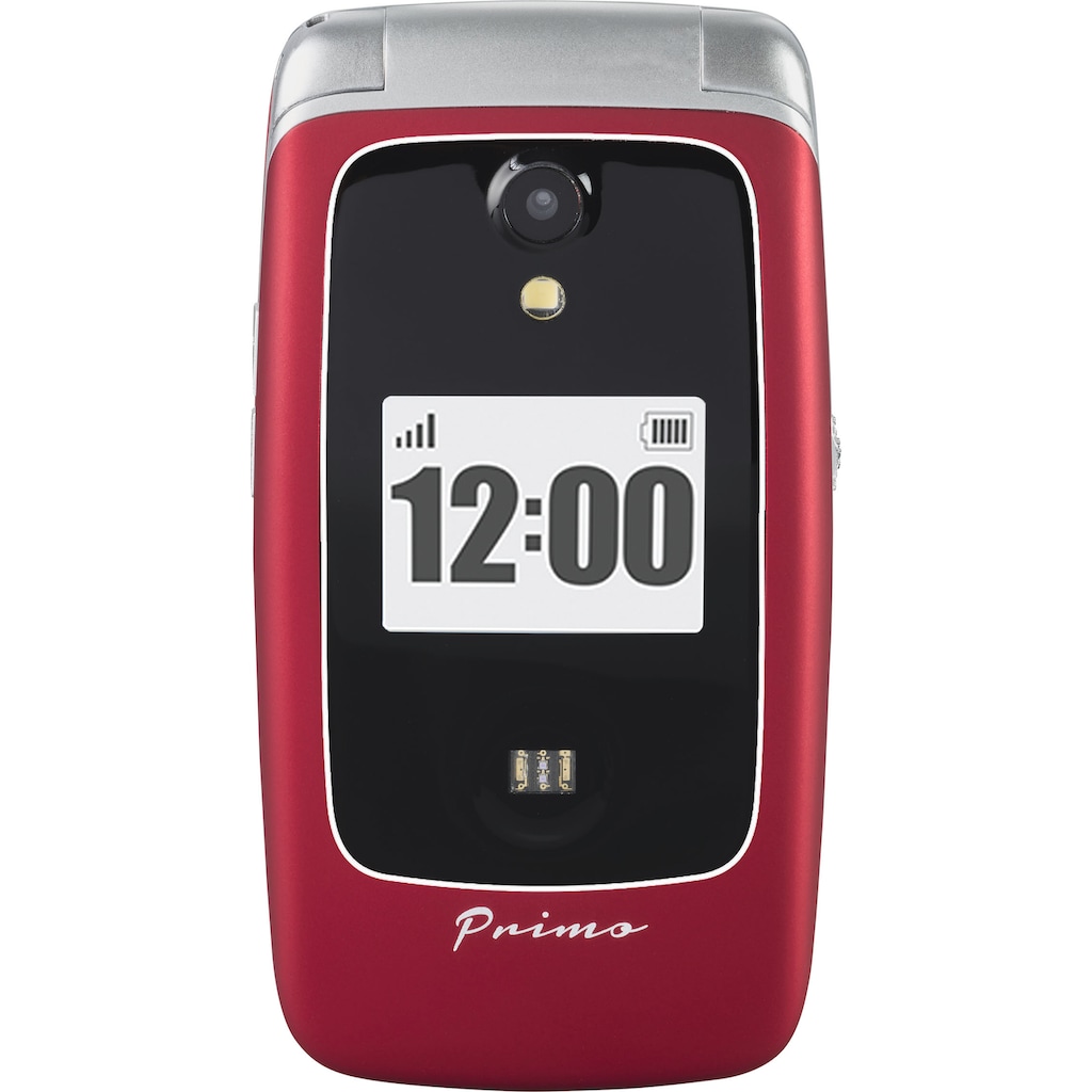 Primo Klapphandy »PRIMO 418«, rot, 7,11 cm/2,8 Zoll, 3 MP Kamera