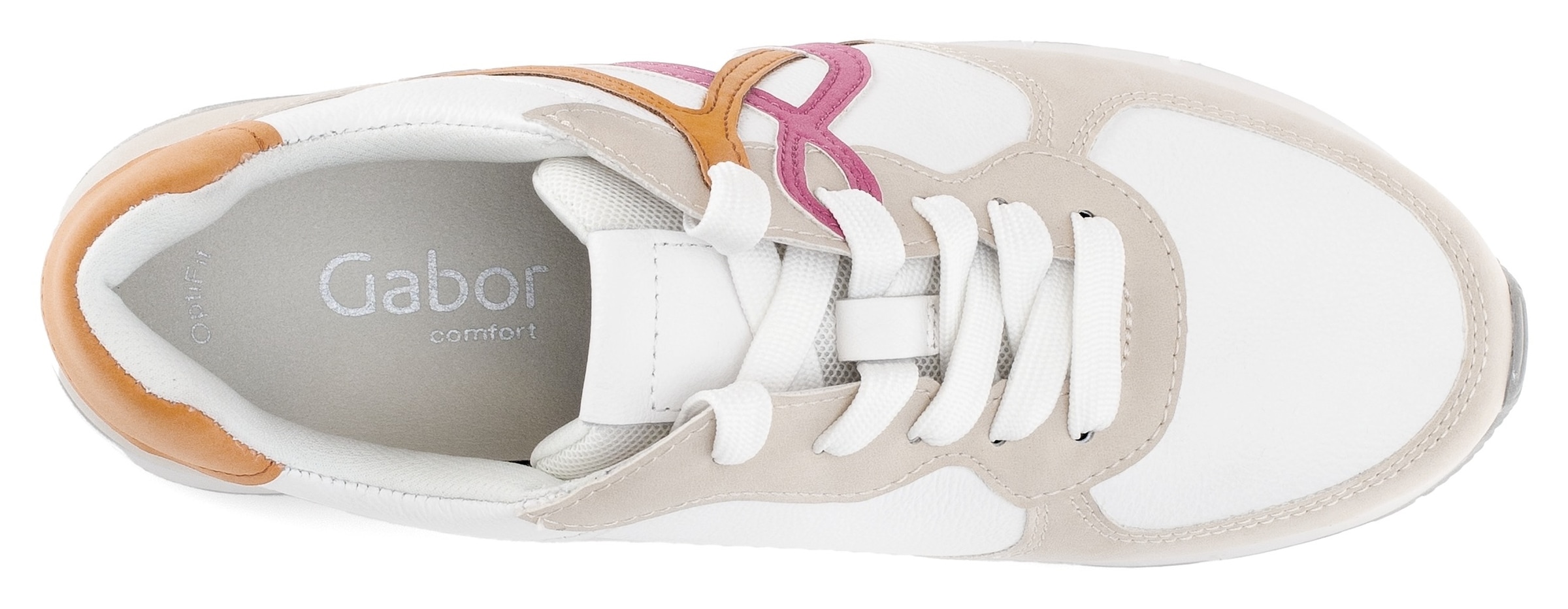 Gabor Keilsneaker »FLORENZ«, Freiezeitschuh, Halbschuh, Schnürschuh in Komfortweite G (=weit)