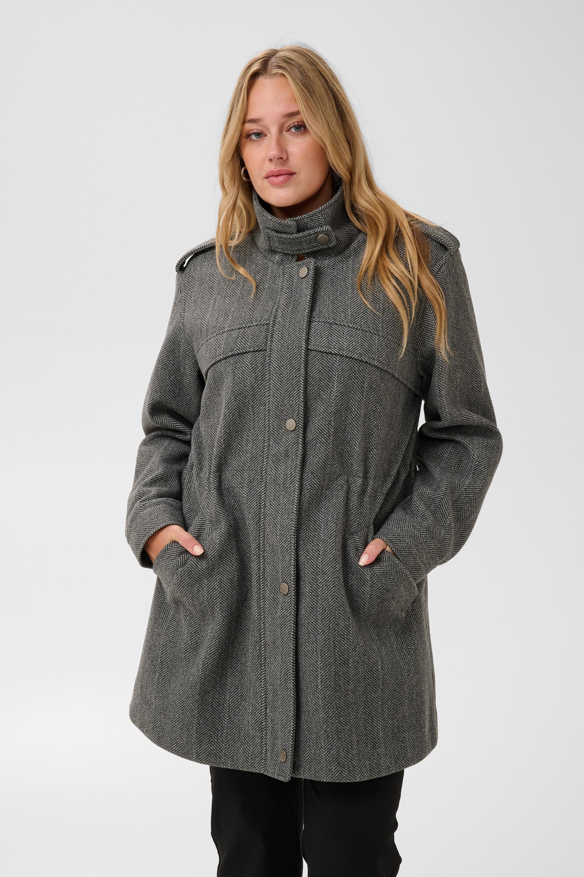 KAFFE Curve Wintermantel »KAFFE Curve Jacke KClauren«