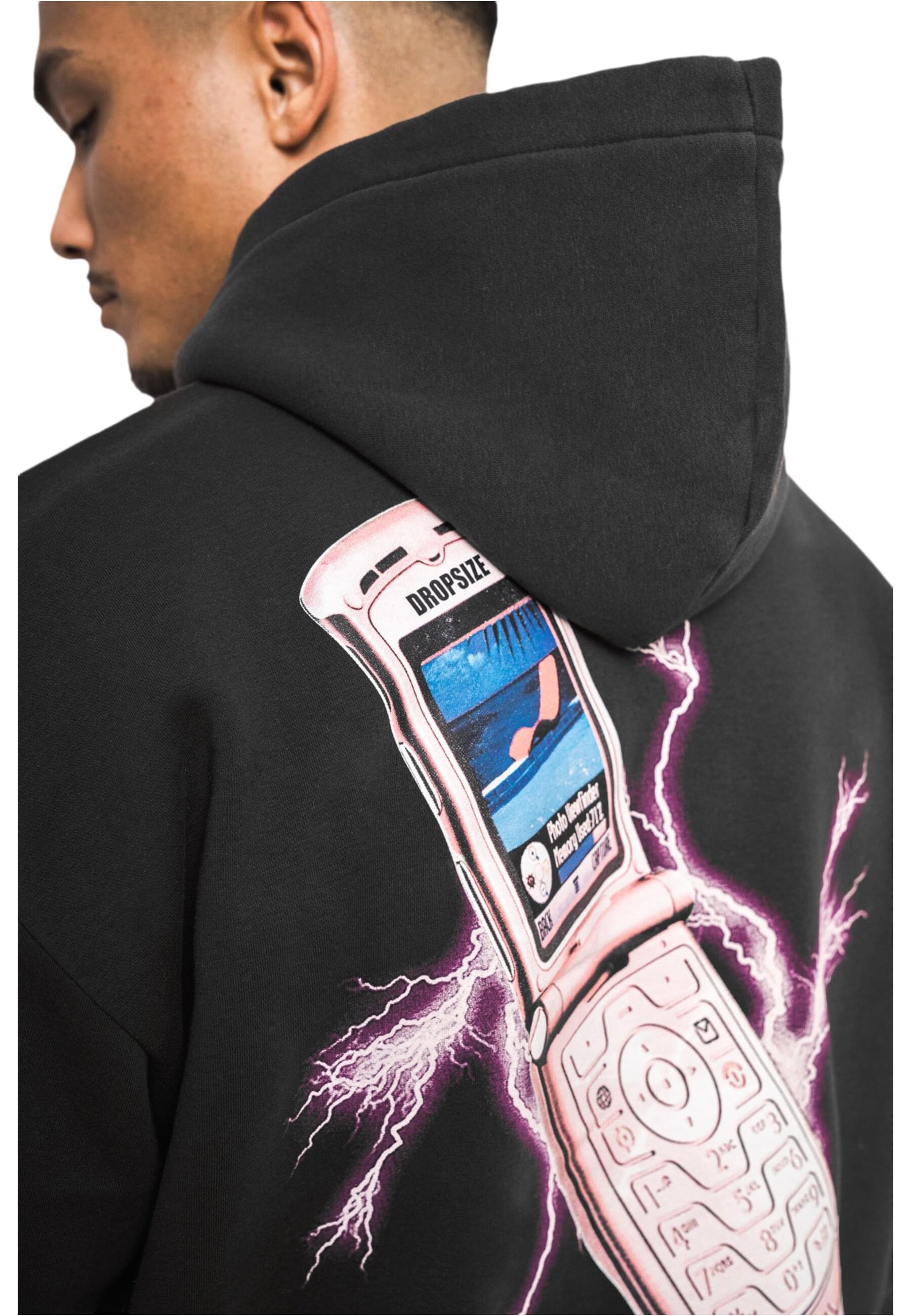 Dropsize Kapuzensweatshirt »Dropsize Herren Dropsize Mobile Phone Design Hoodie«, 1 Stk.
