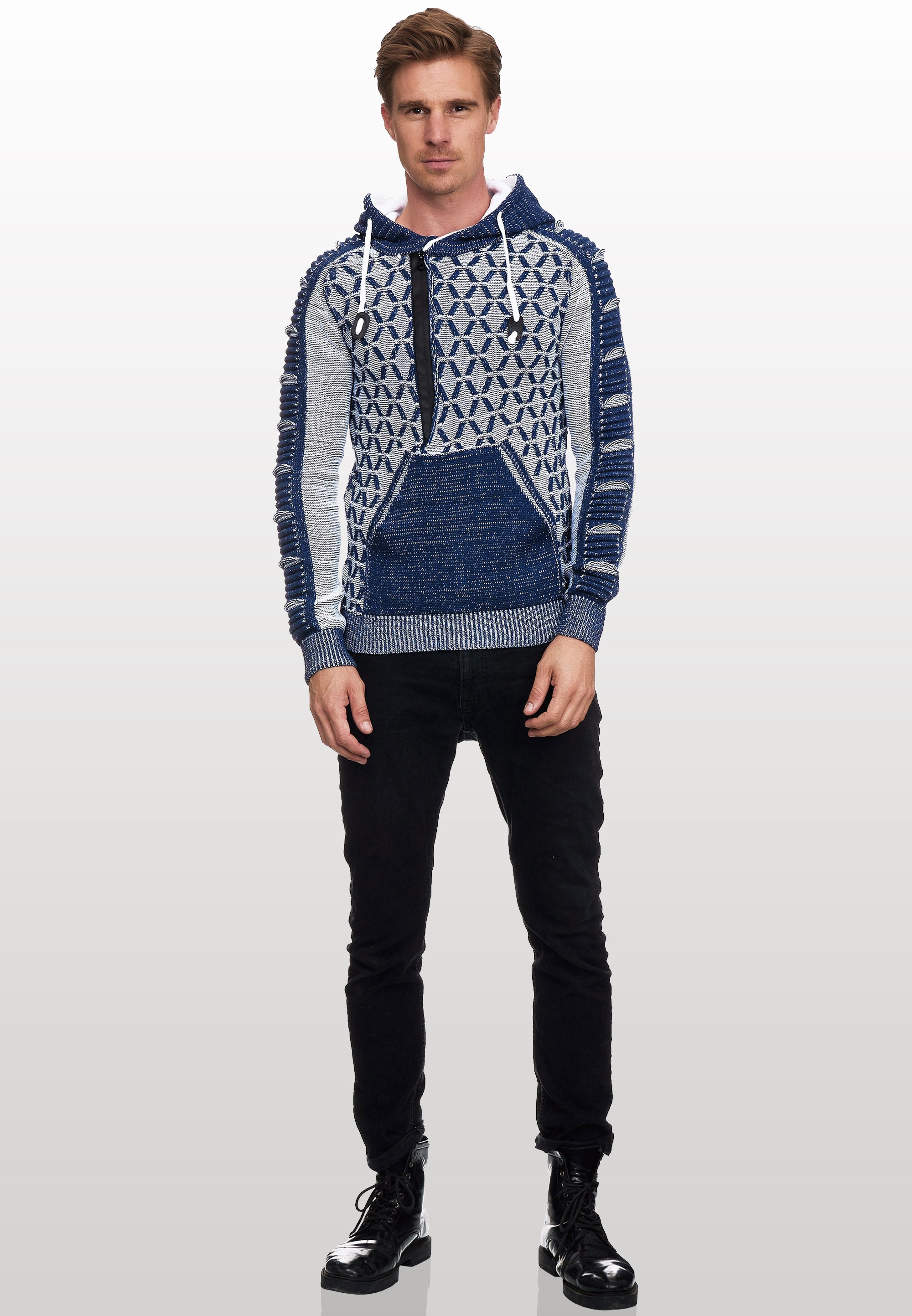 Rusty Neal Kapuzensweatshirt, in ausgefallenem Design